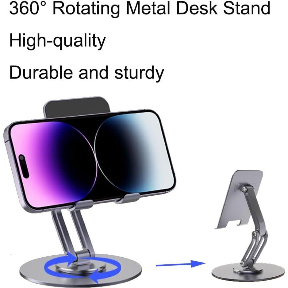 Teclado y Ratón Bluetooth Plegables MUXQMOR con Soporte 360°