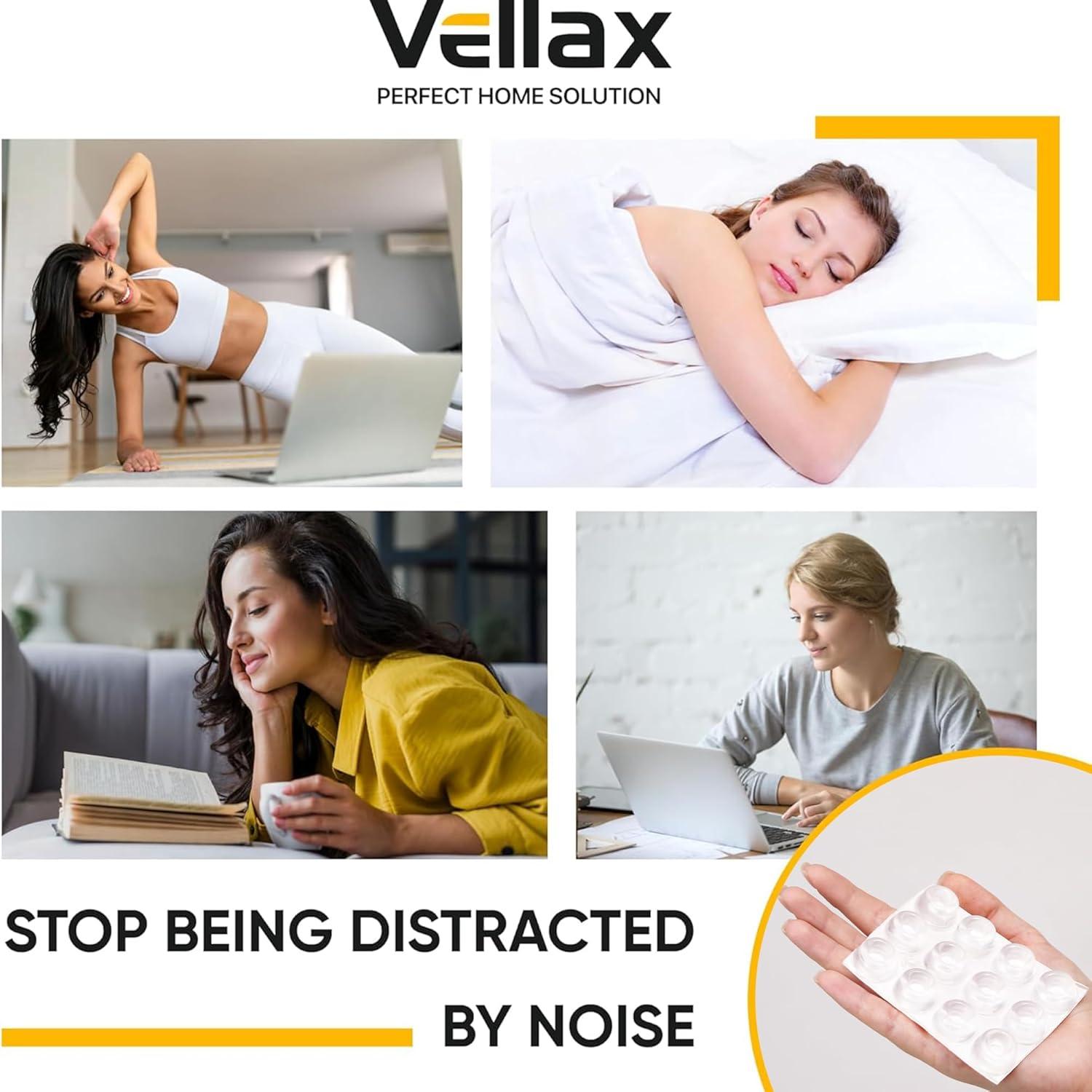 74 Almohadillas Silicona Transparentes Vellax - Amortiguadores Puertas