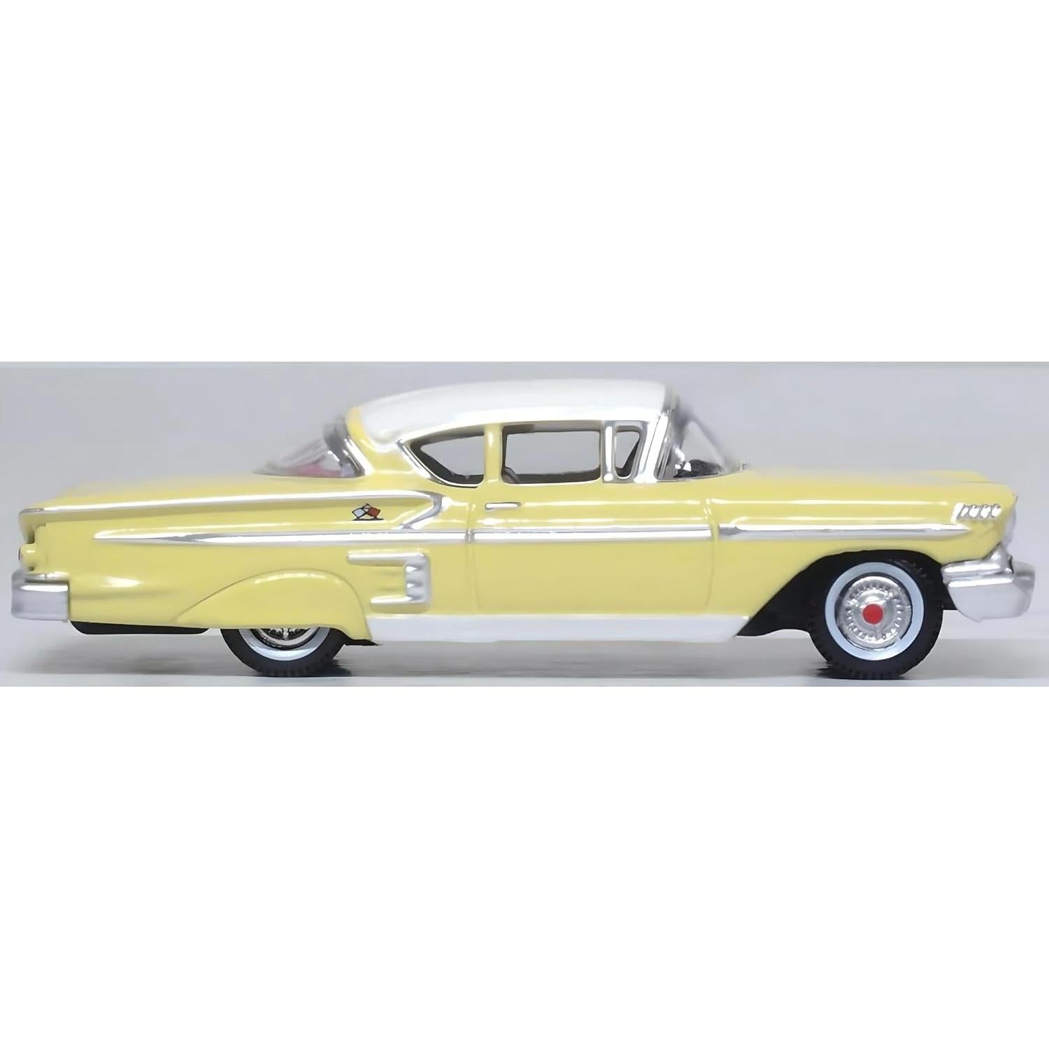 Modelo Diecast 1958 Chevy Impala Sport Crema Colonial 1/87