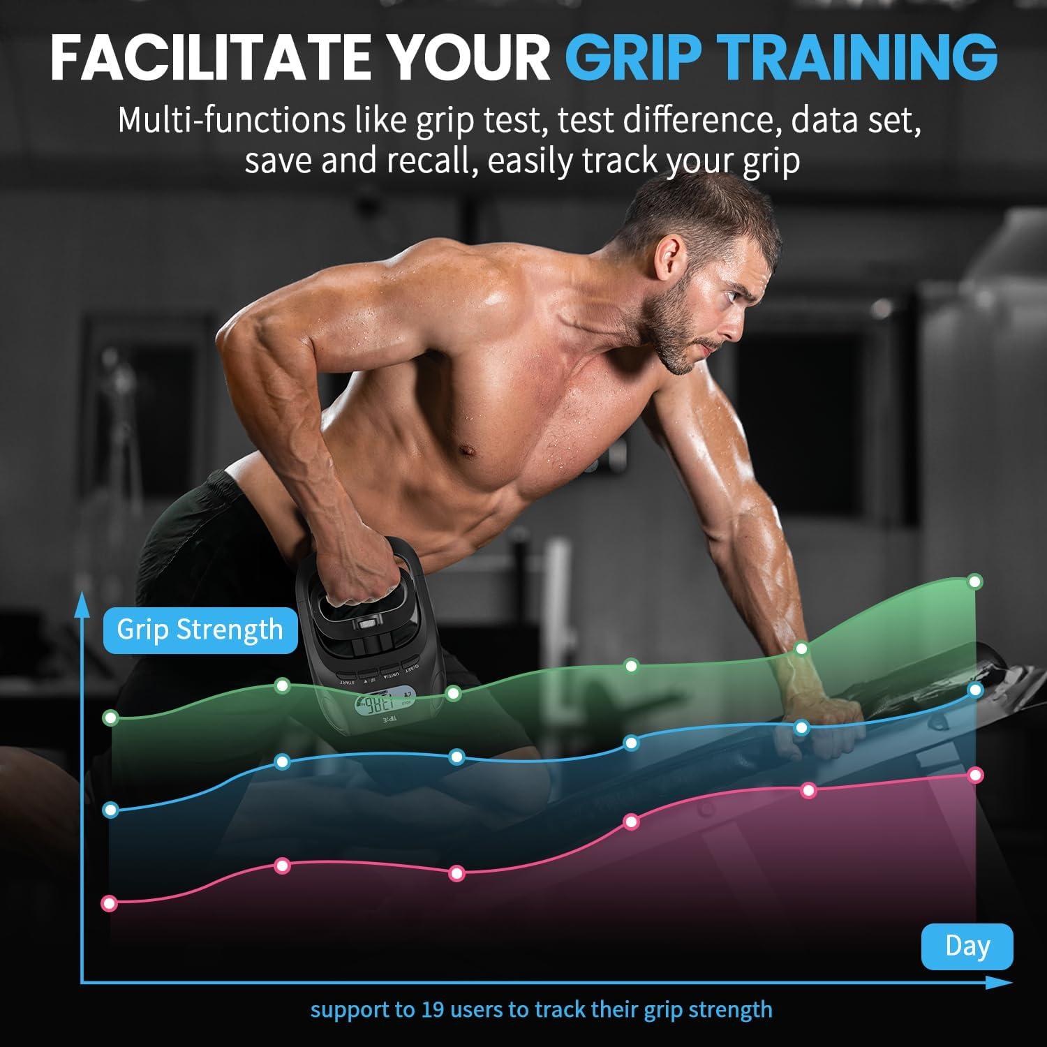 Tester de Fuerza de Agarre TIPRE 180kg Digital con Pantalla LCD