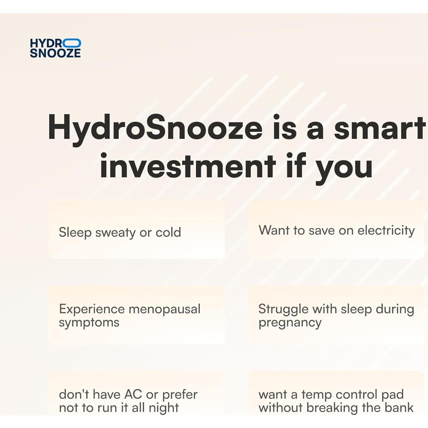 Almohadilla de Colchón Refrigerante HYDRO SNOOZE Media Reina