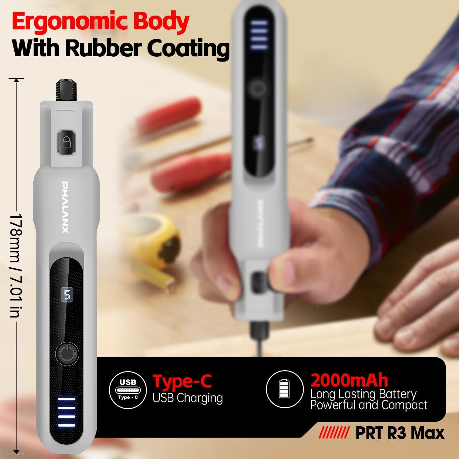 Herramienta Rotativa Inalámbrica PHALANX 3.7V 20000RPM con 70 Accesorios