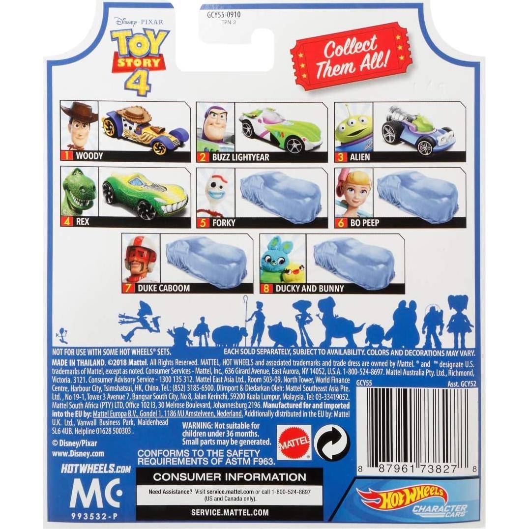 Coche de Personaje Hot Wheels Toy Story 4 Alienígena 1:64