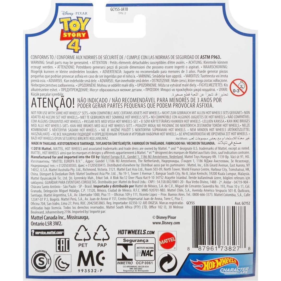 Coche de Personaje Hot Wheels Toy Story 4 Alienígena 1:64