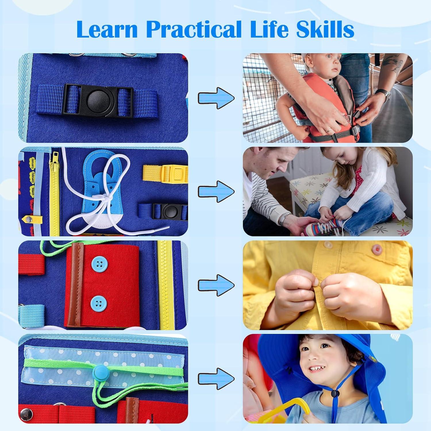 Tablero Ocupado Montessori Envyvip 20 Actividades 1-4 Años