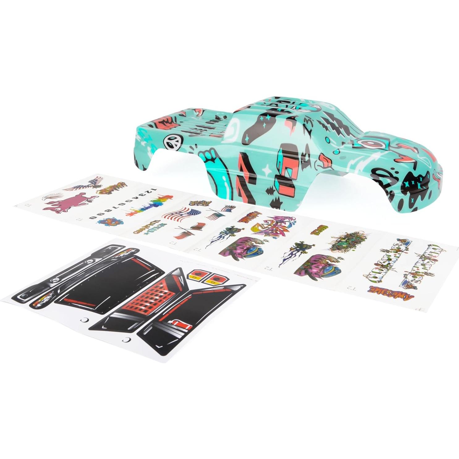 Cuerpo Personalizado SummitLink Graffiti Azul 1/10 Stampede