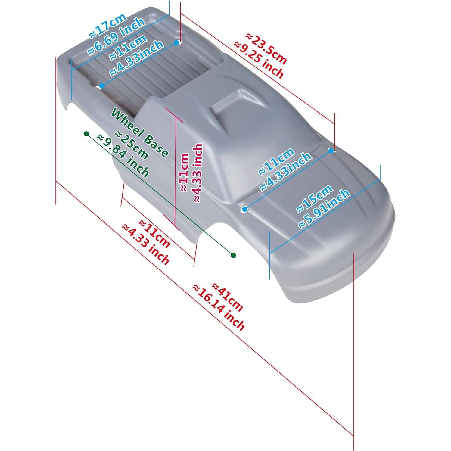 Cuerpo Personalizado SummitLink Graffiti Azul 1/10 Stampede