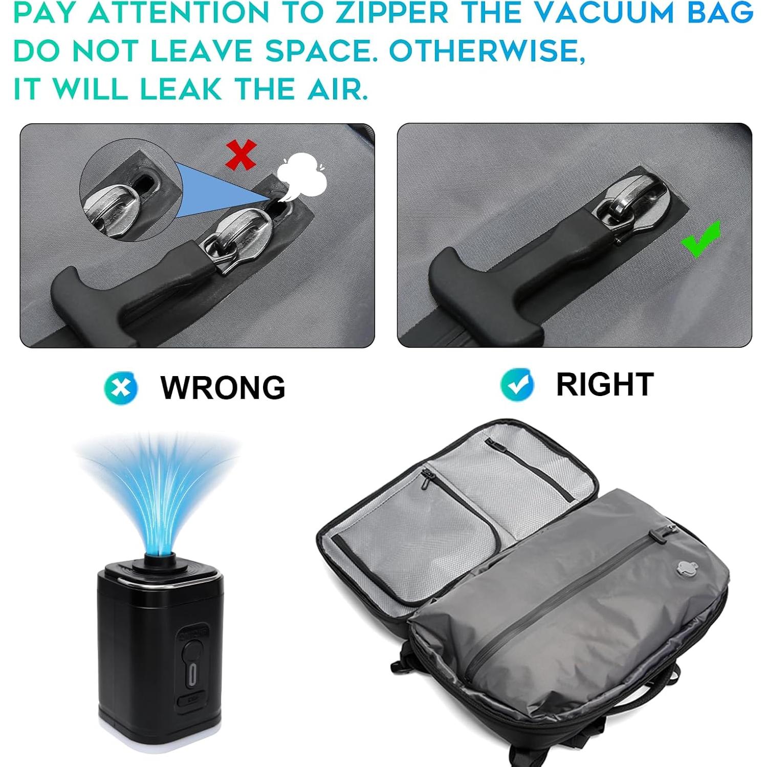 Mochila de Vacío BANGE 60L con Bomba y Cerradura Antirrobo