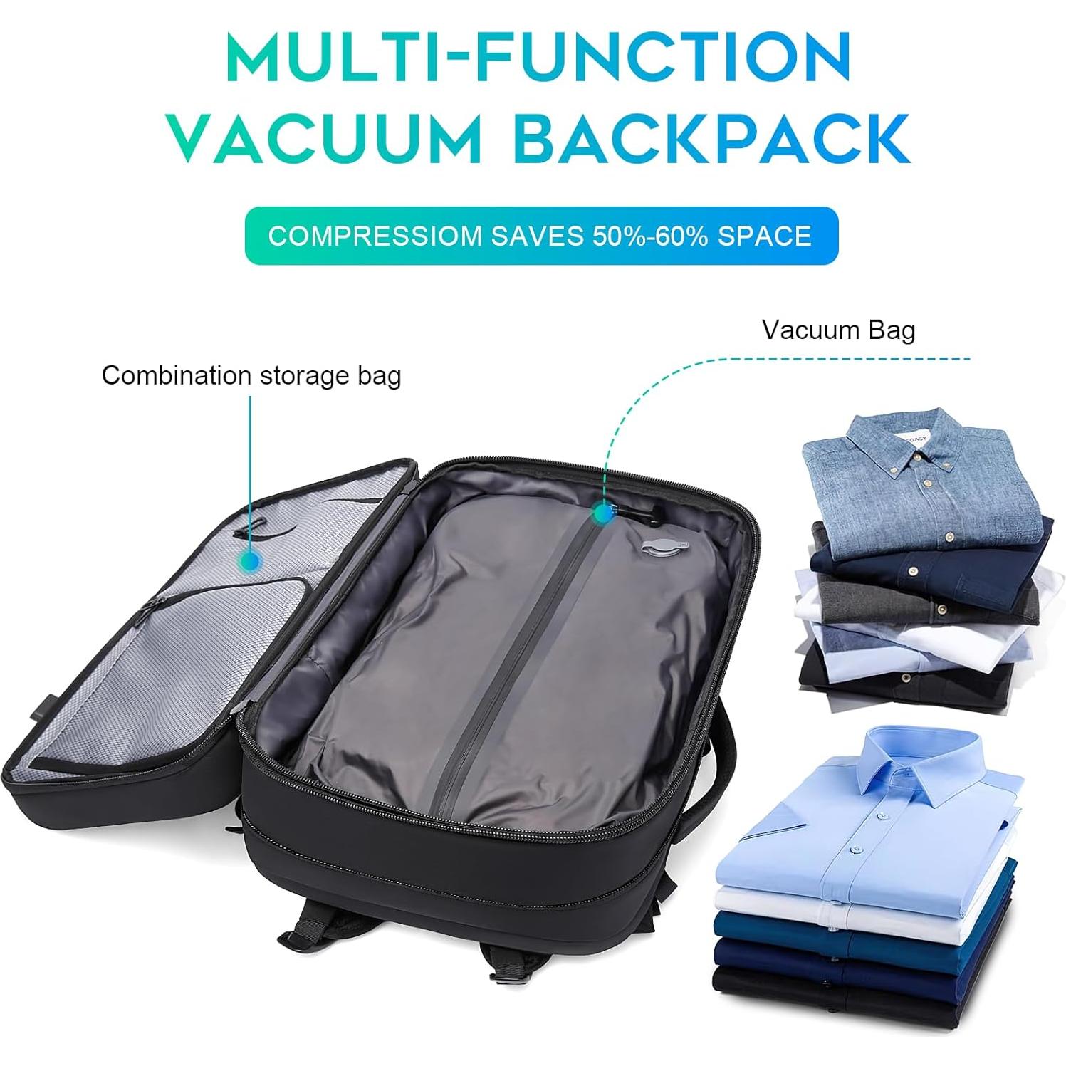 Mochila de Vacío BANGE 60L con Bomba y Cerradura Antirrobo