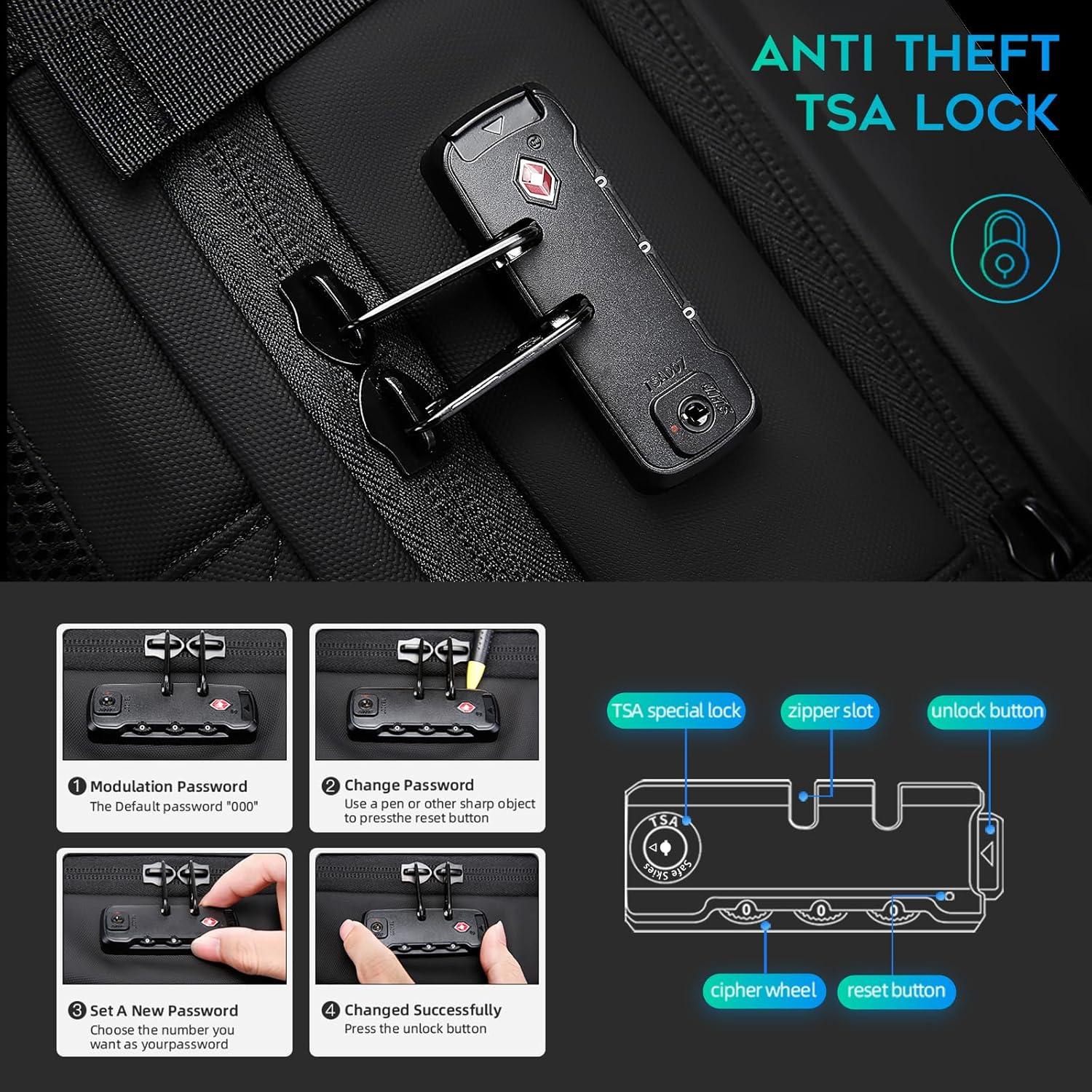 Mochila de Vacío BANGE 60L con Bomba y Cerradura Antirrobo