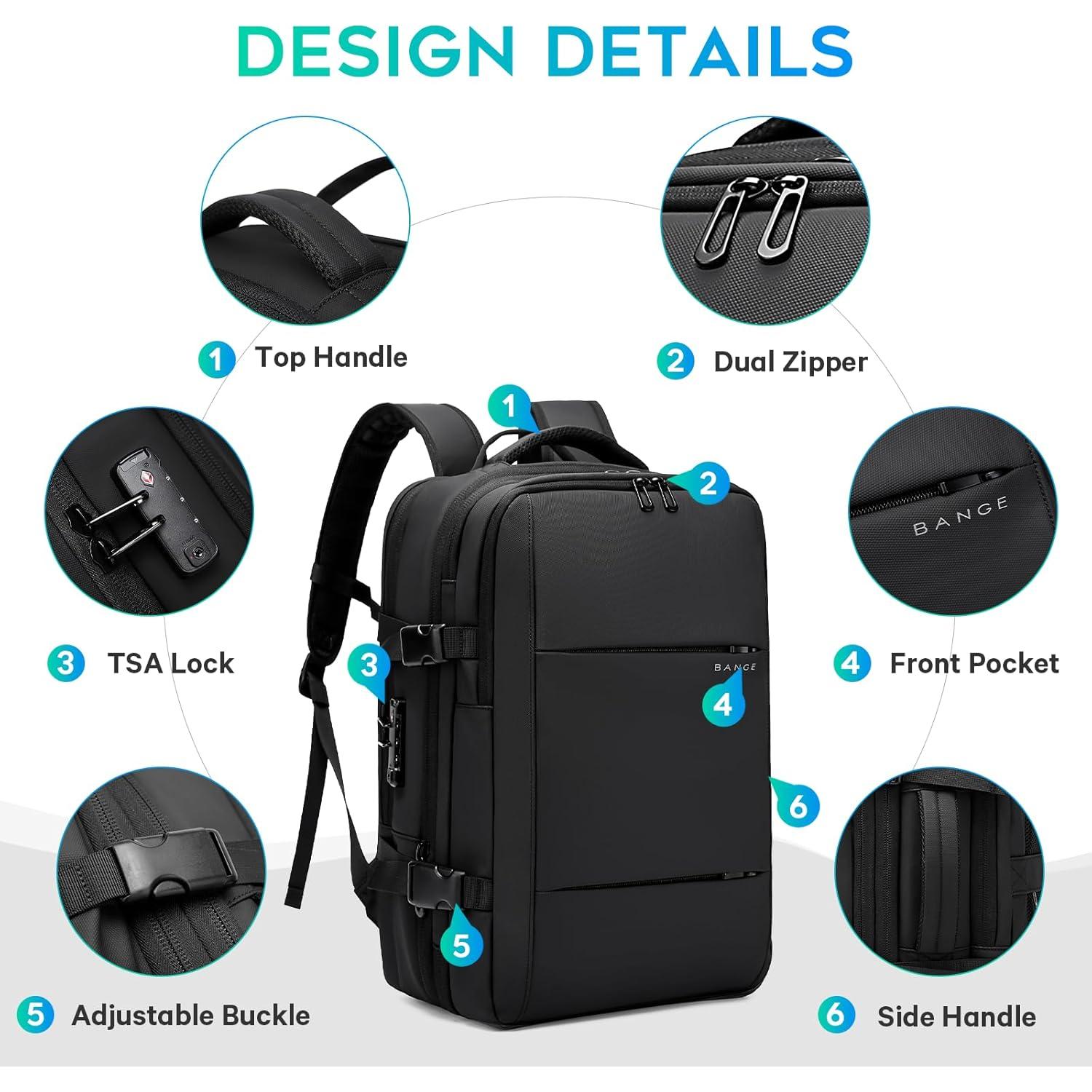 Mochila de Vacío BANGE 60L con Bomba y Cerradura Antirrobo