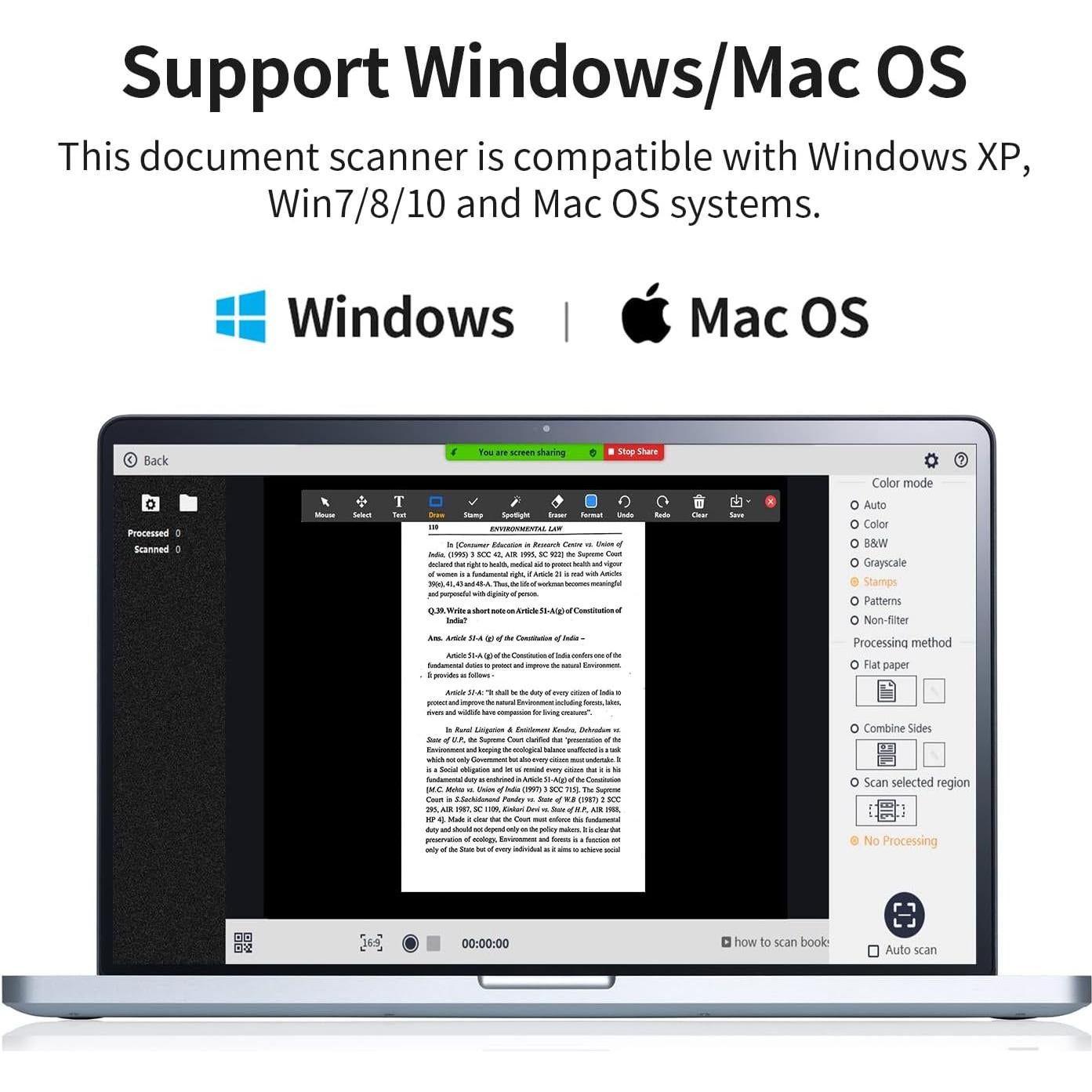 Escáner de Documentos CZUR Shine Ultra Pro 24MP A3 Ajustable