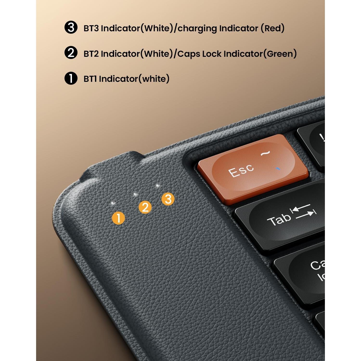 Teclado Ergonomico Plegable ProtoArc XK03 Bluetooth Gris