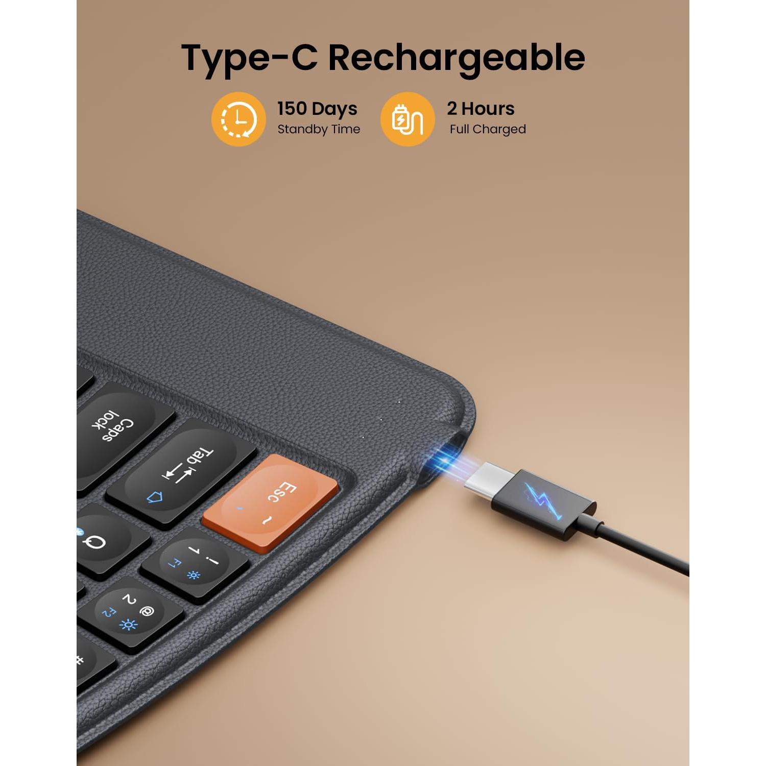 Teclado Ergonomico Plegable ProtoArc XK03 Bluetooth Gris