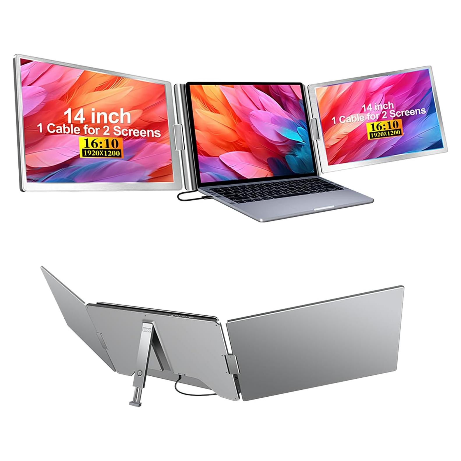 Monitor Portátil Triple Anyuse 14" FHD 1200P IPS USB-C