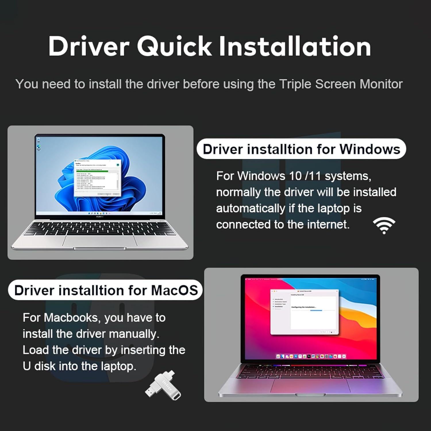 Monitor Portátil Triple Anyuse 14" FHD 1200P IPS USB-C