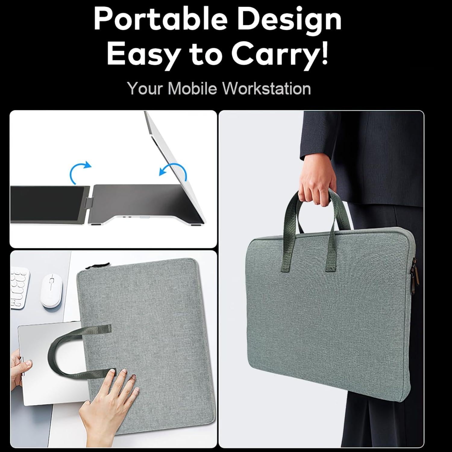 Monitor Portátil Triple Anyuse 14" FHD 1200P IPS USB-C