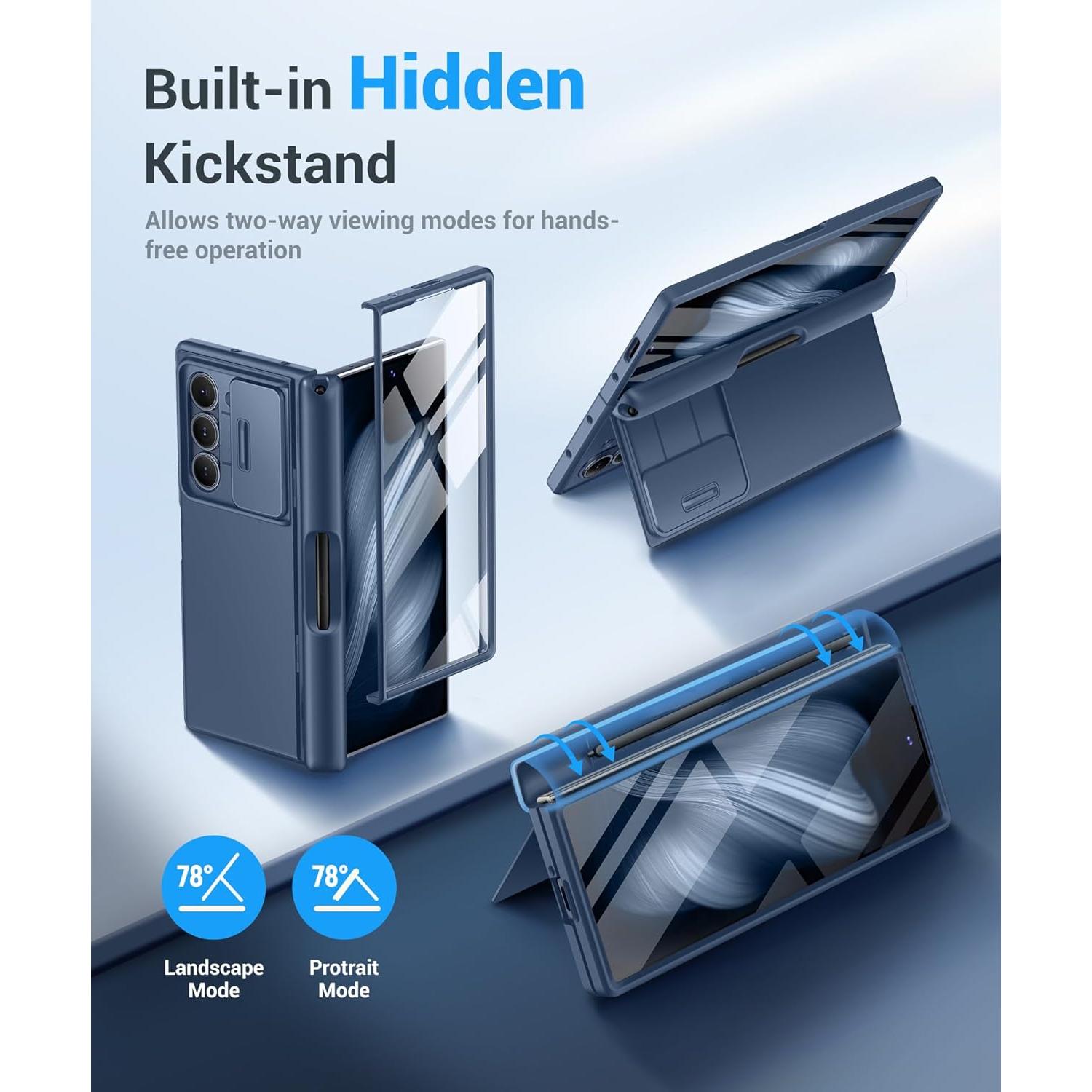 Funda BERFY para Samsung Galaxy Z Fold 6 con Soporte S Pen