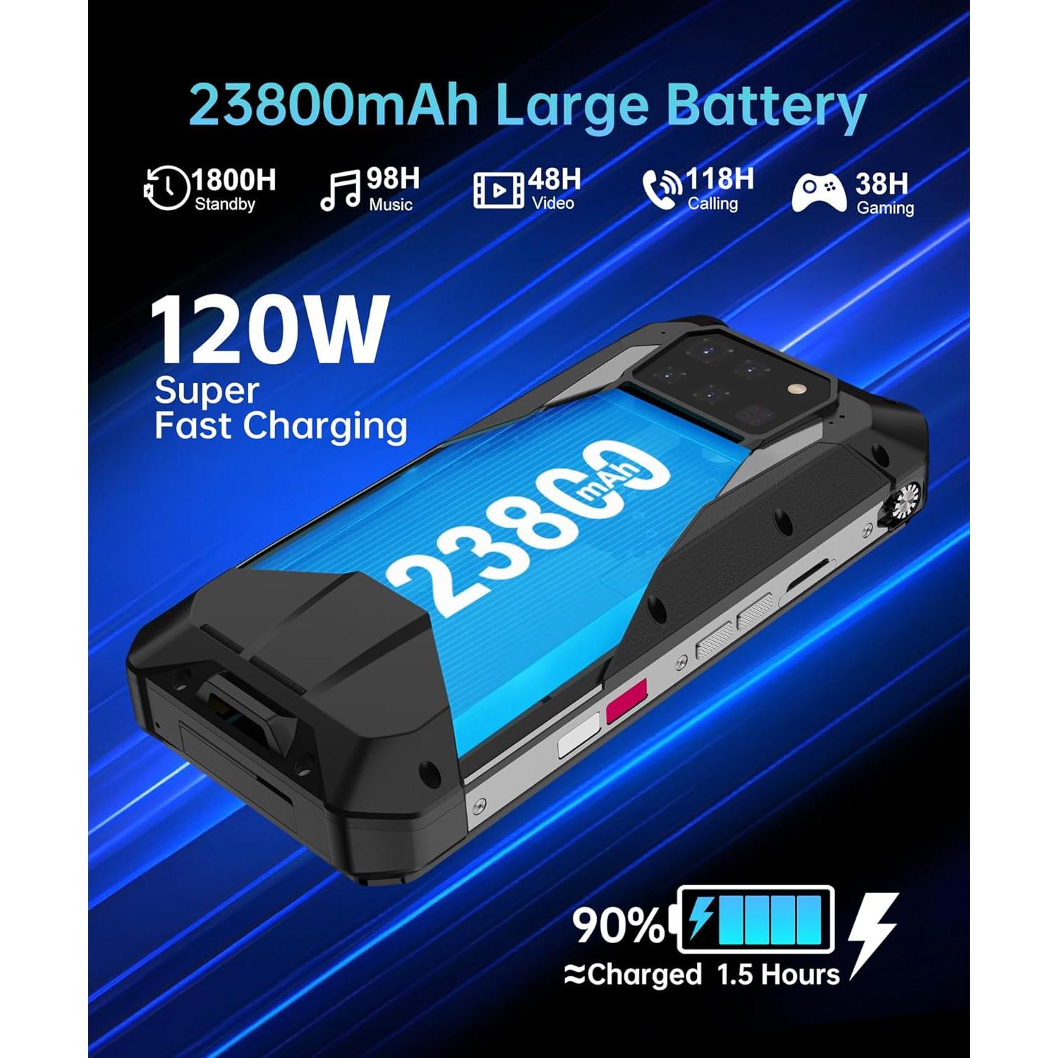 Smartphone Resistente 8849 Tanque 3 Pro 6.79" 23800mAh 5G