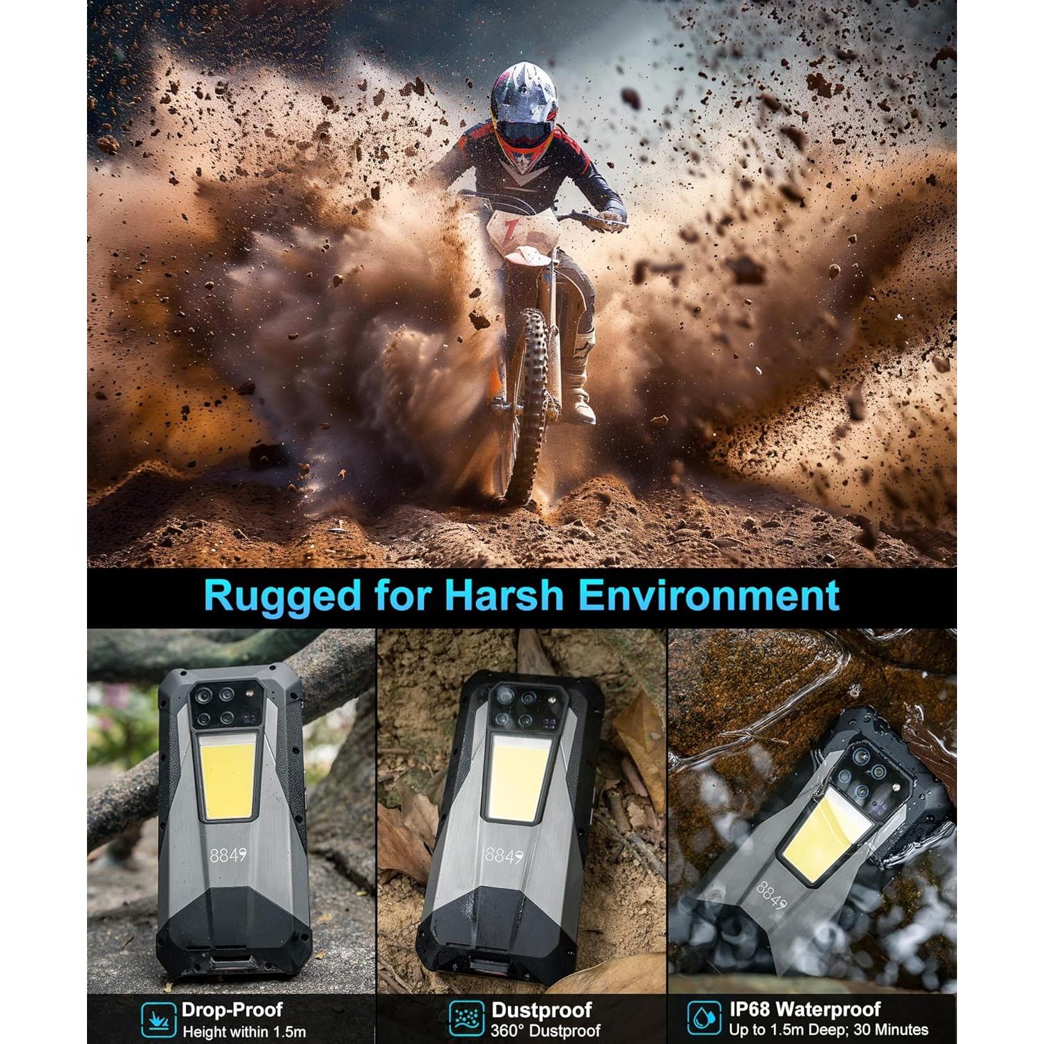 Smartphone Resistente 8849 Tanque 3 Pro 6.79" 23800mAh 5G