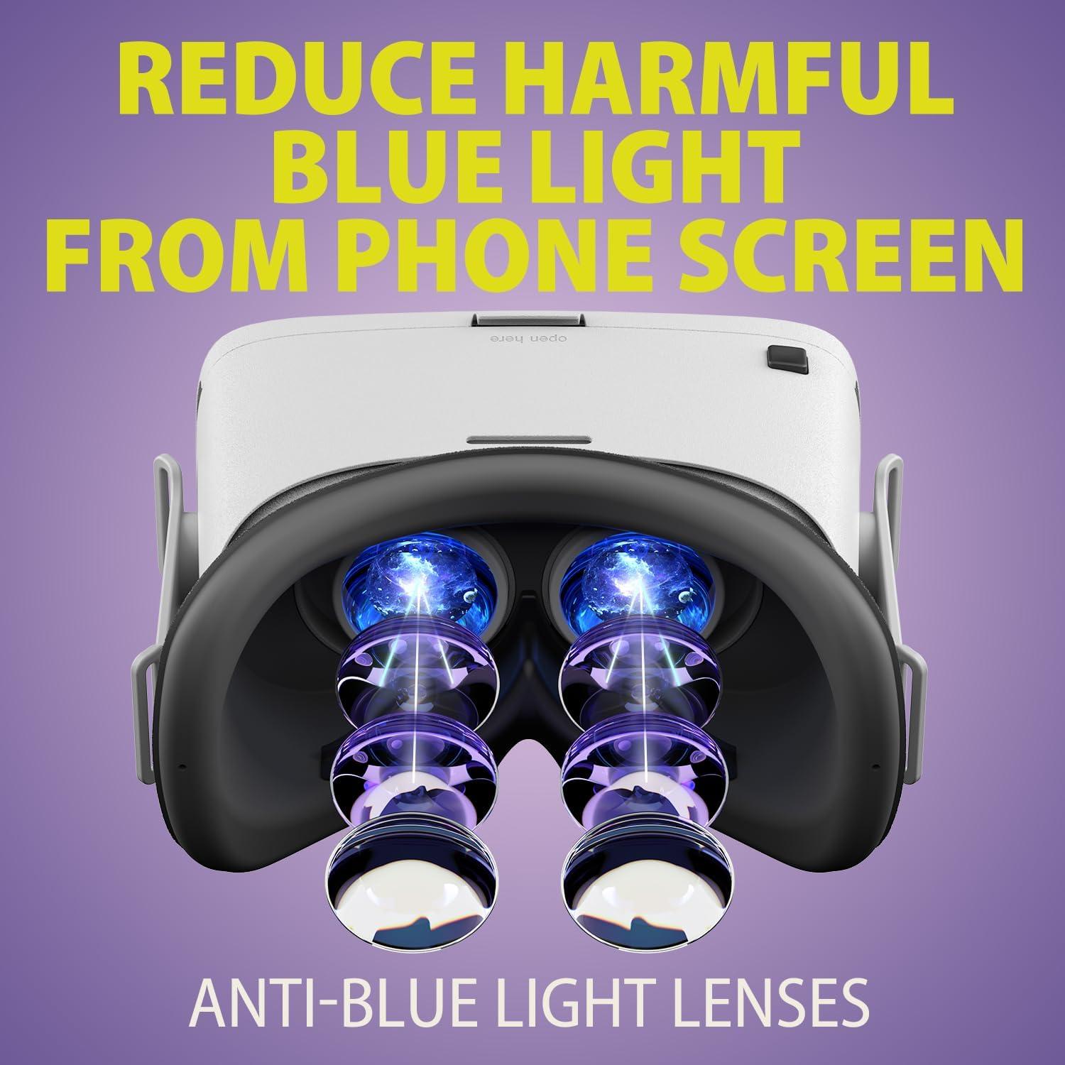 Auriculares VR DESTEK V5 para Teléfono - Lentes HD, 110° FOV