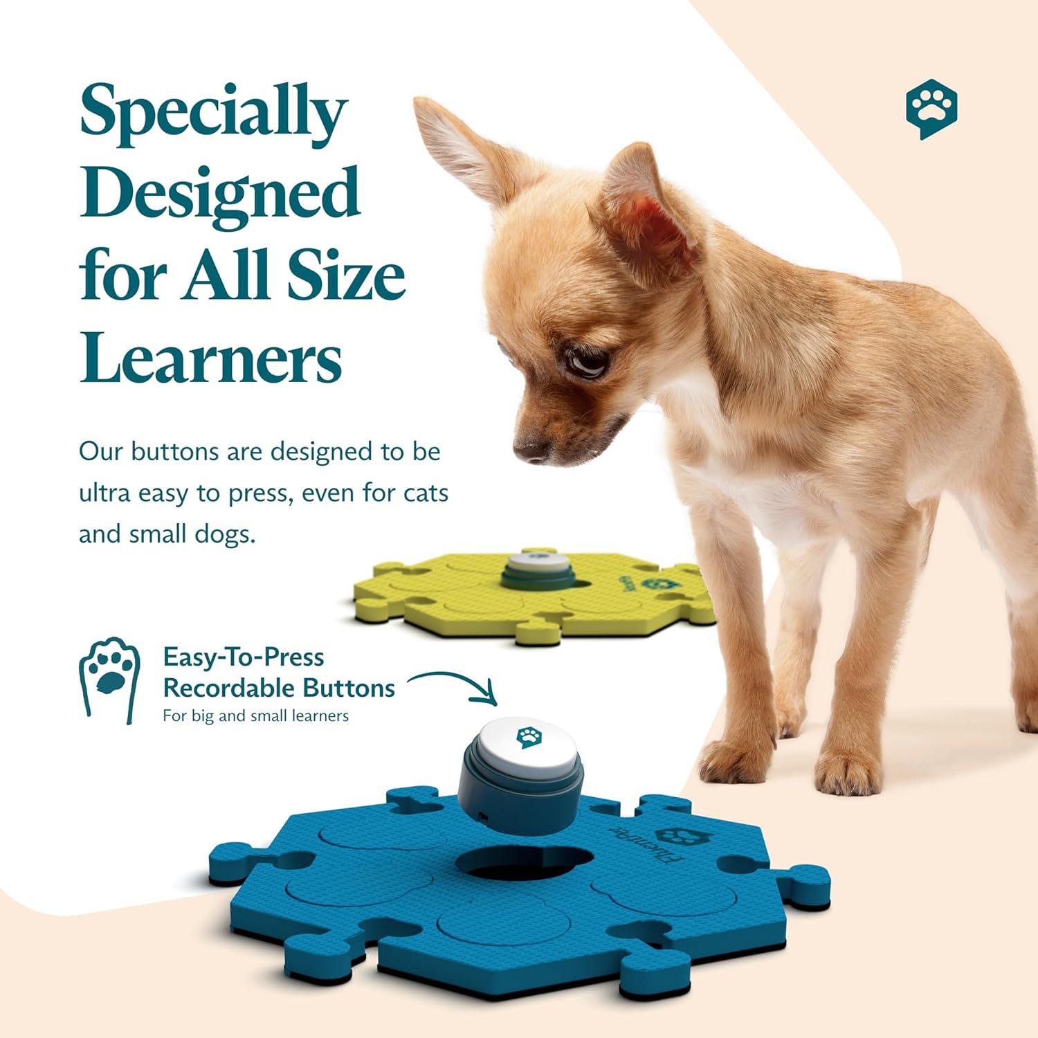 Kit de Vocabulario Básico FluentPet - 12 Botones Hablantes y 6 HexTiles