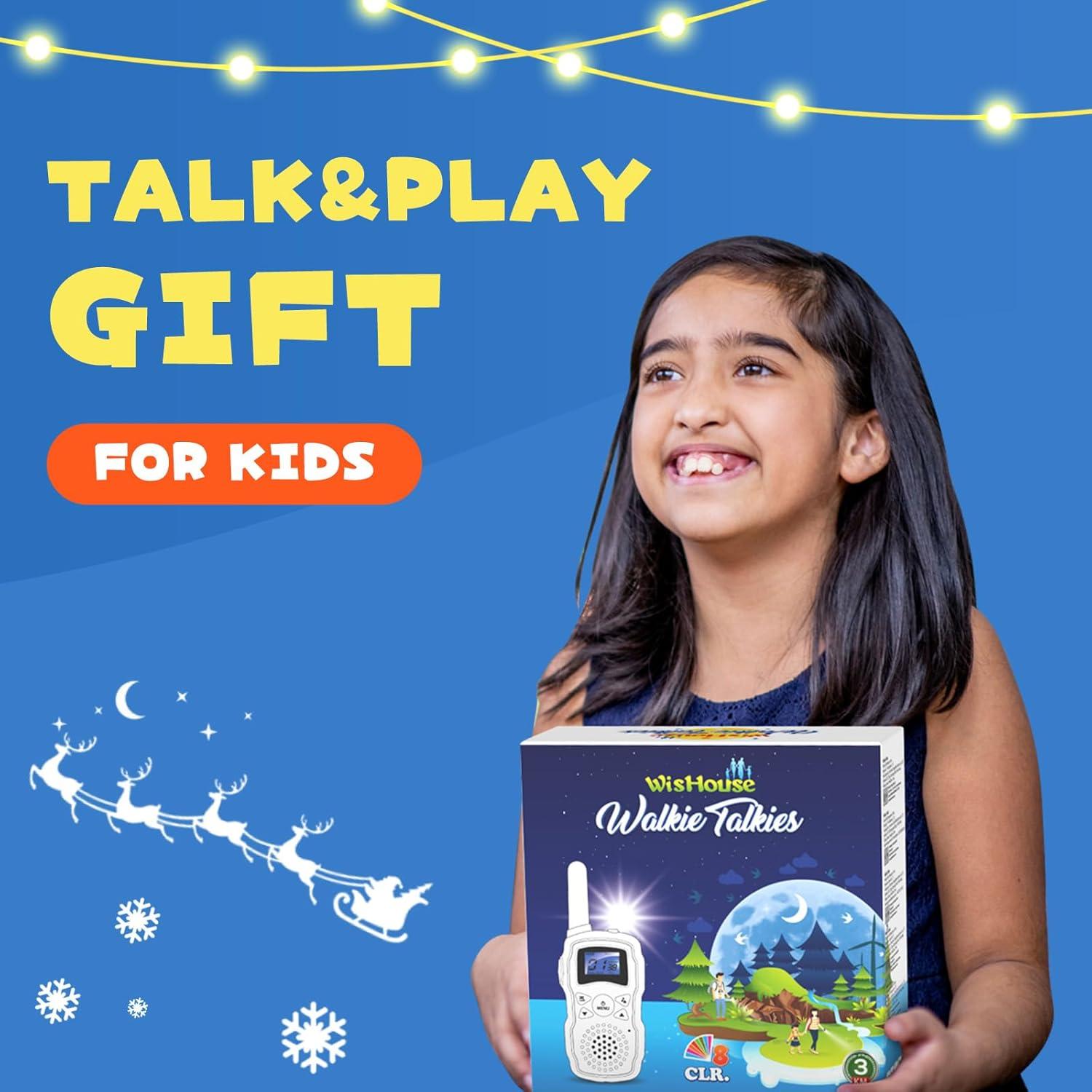 Walkie Talkies WisHouse para Niños y Adultos - 4 Unidades