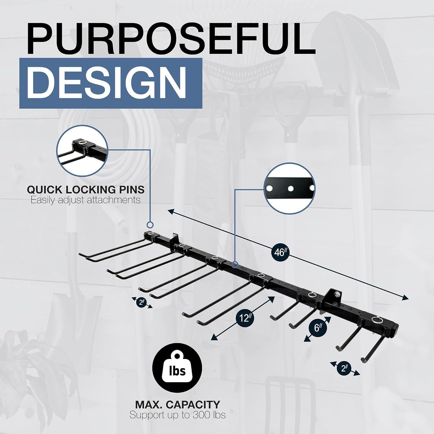 Estante de Almacenamiento de Herramientas StoreYourBoard - Montaje en Pared, Soporta 136 kg