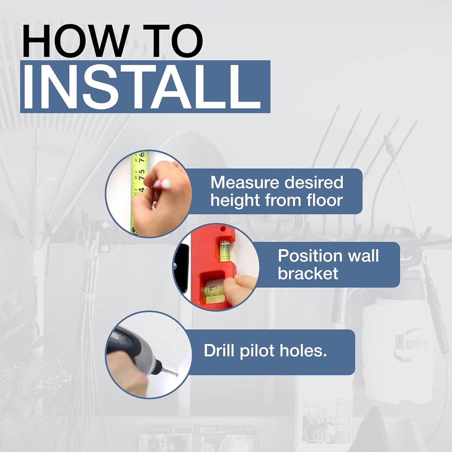 Estante de Almacenamiento de Herramientas StoreYourBoard - Montaje en Pared, Soporta 136 kg