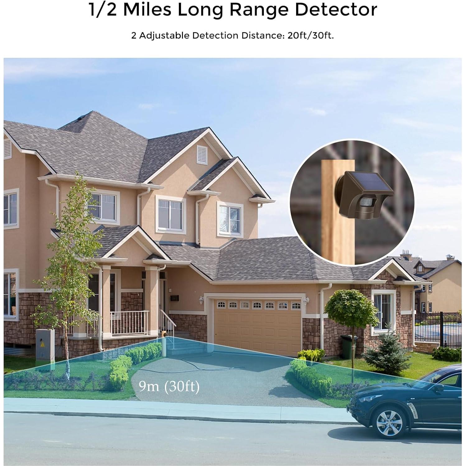 eMACROS Estación Base de Alarma Inalámbrica con Batería Recargable