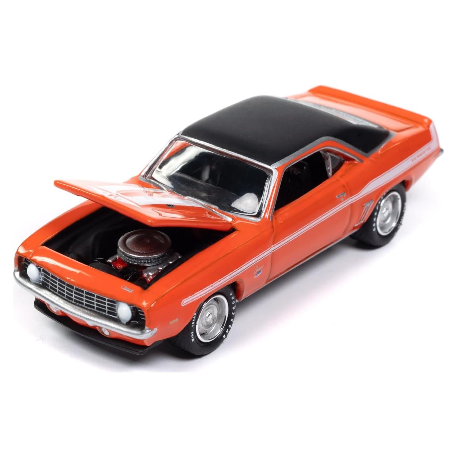 Coche Diecast 1969 Chevy Camaro Naranja Johnny Lightning
