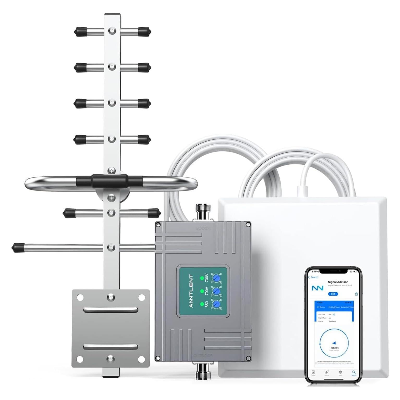 Amplificador de Señal Móvil ANNTLENT N30 2.21 kg 450 m² 5G LTE