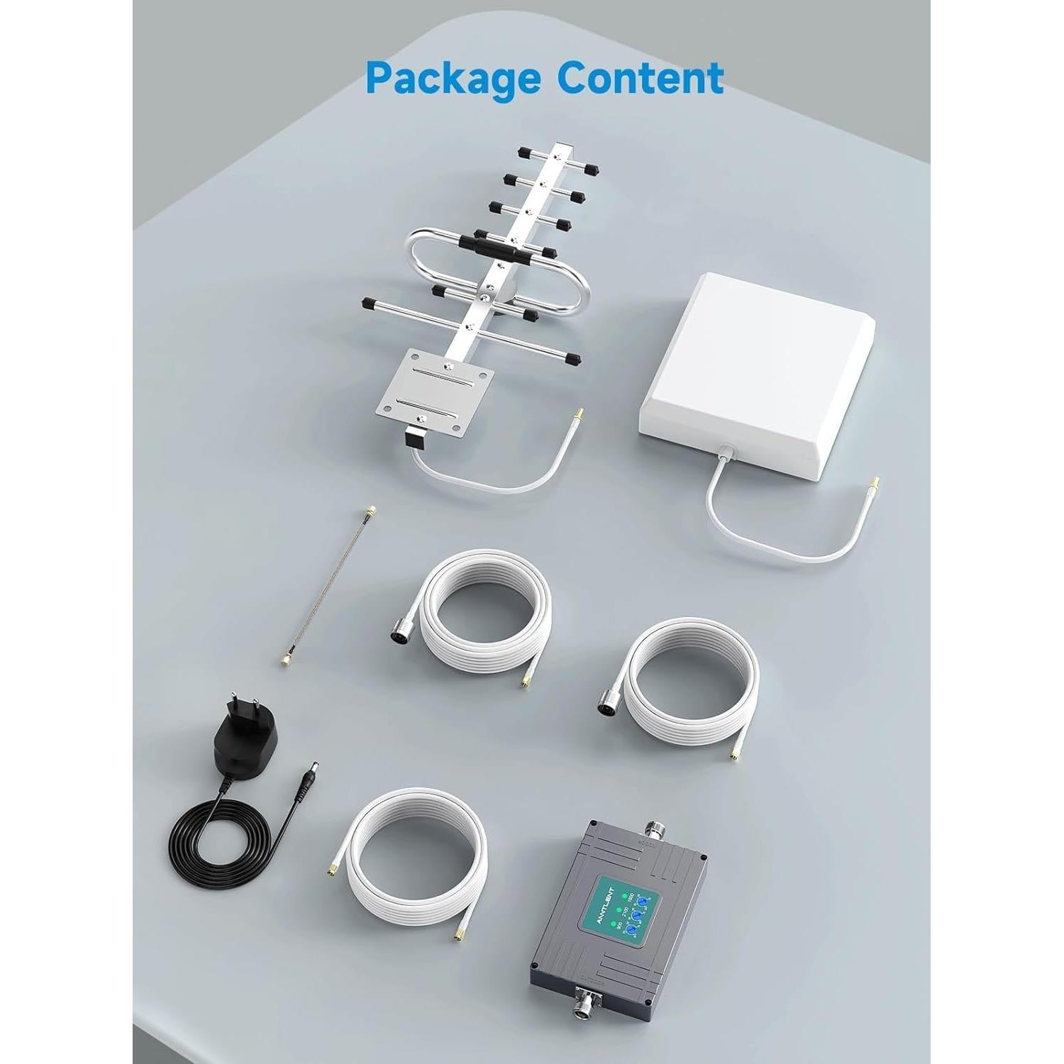 Amplificador de Señal Móvil ANNTLENT N30 2.21 kg 450 m² 5G LTE