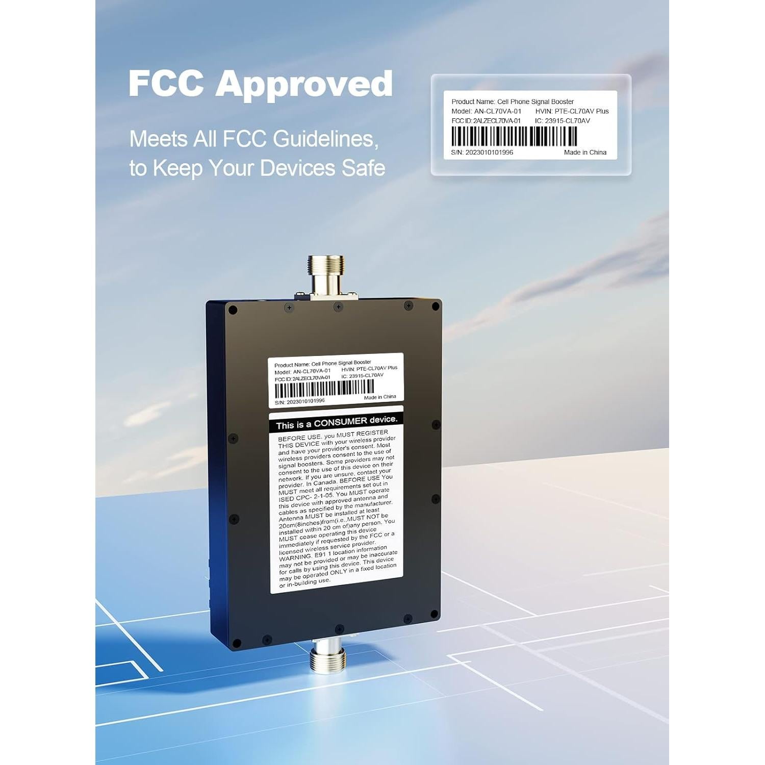 Amplificador de Señal Móvil ANNTLENT N30 2.21 kg 450 m² 5G LTE