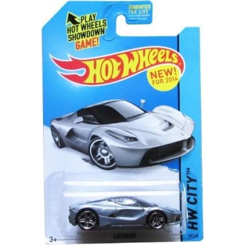 Hot Wheels Laferrari Plata 2014 1:64 Escala Coleccionable