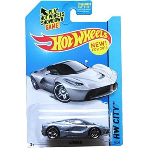 Hot Wheels Laferrari Plata 2014 1:64 Escala Coleccionable