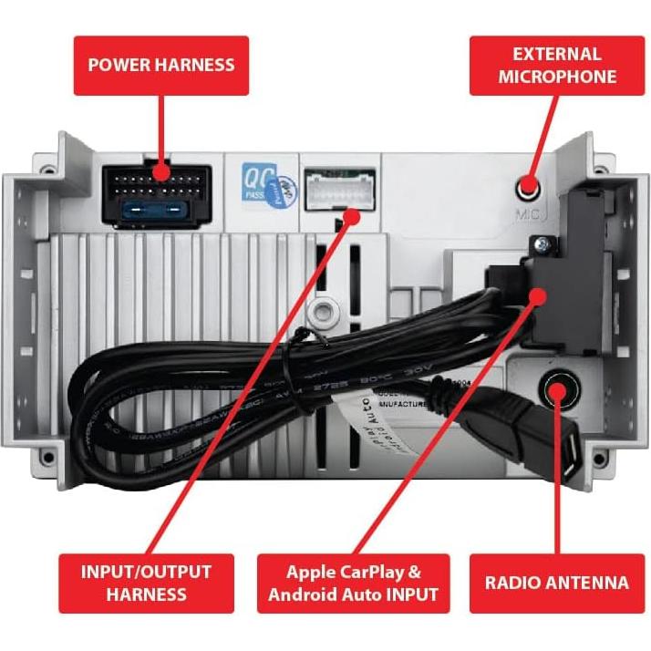 Estéreo Doble DIN Dual DCPA71 7" Pantalla Táctil Bluetooth