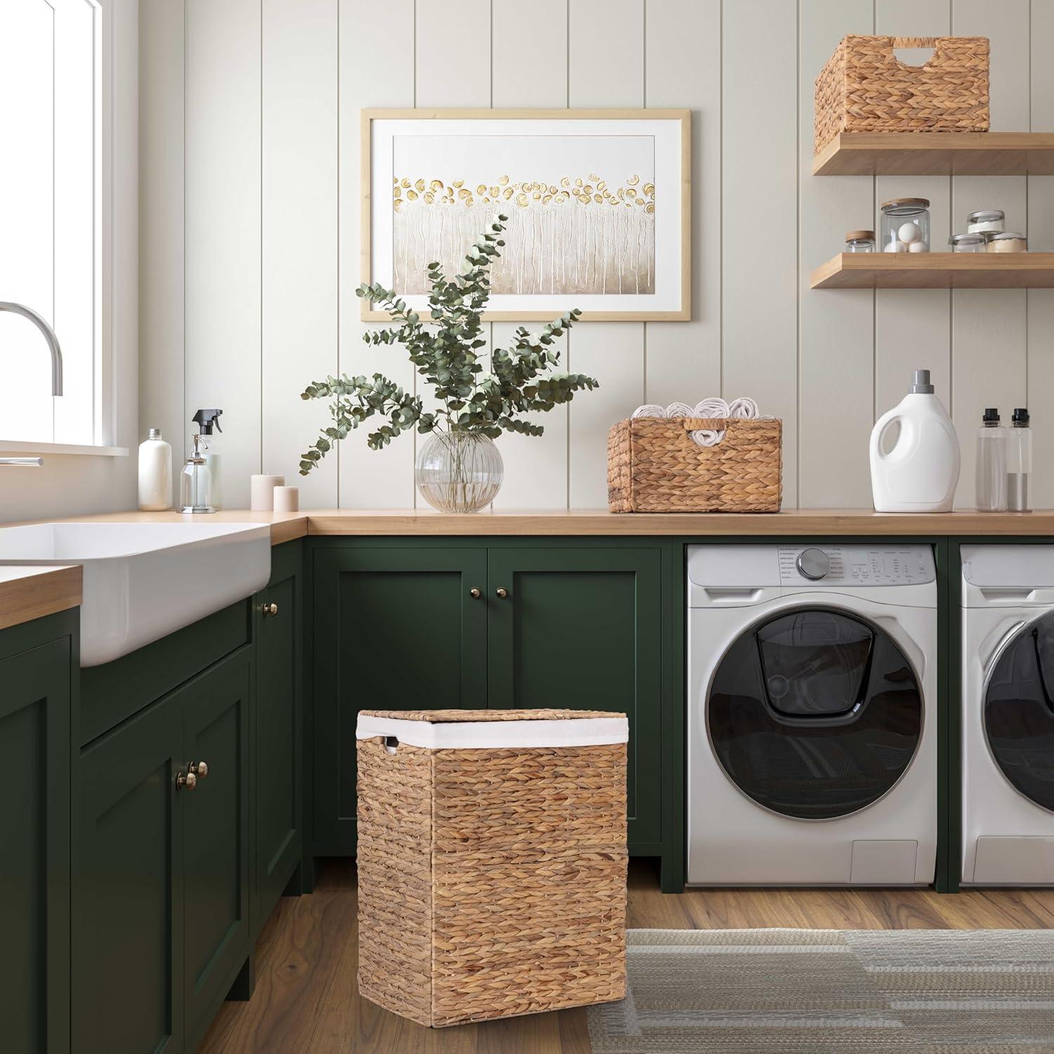 Cesta de Lavandería Plegable Seville Classics 2-Pack Juncos