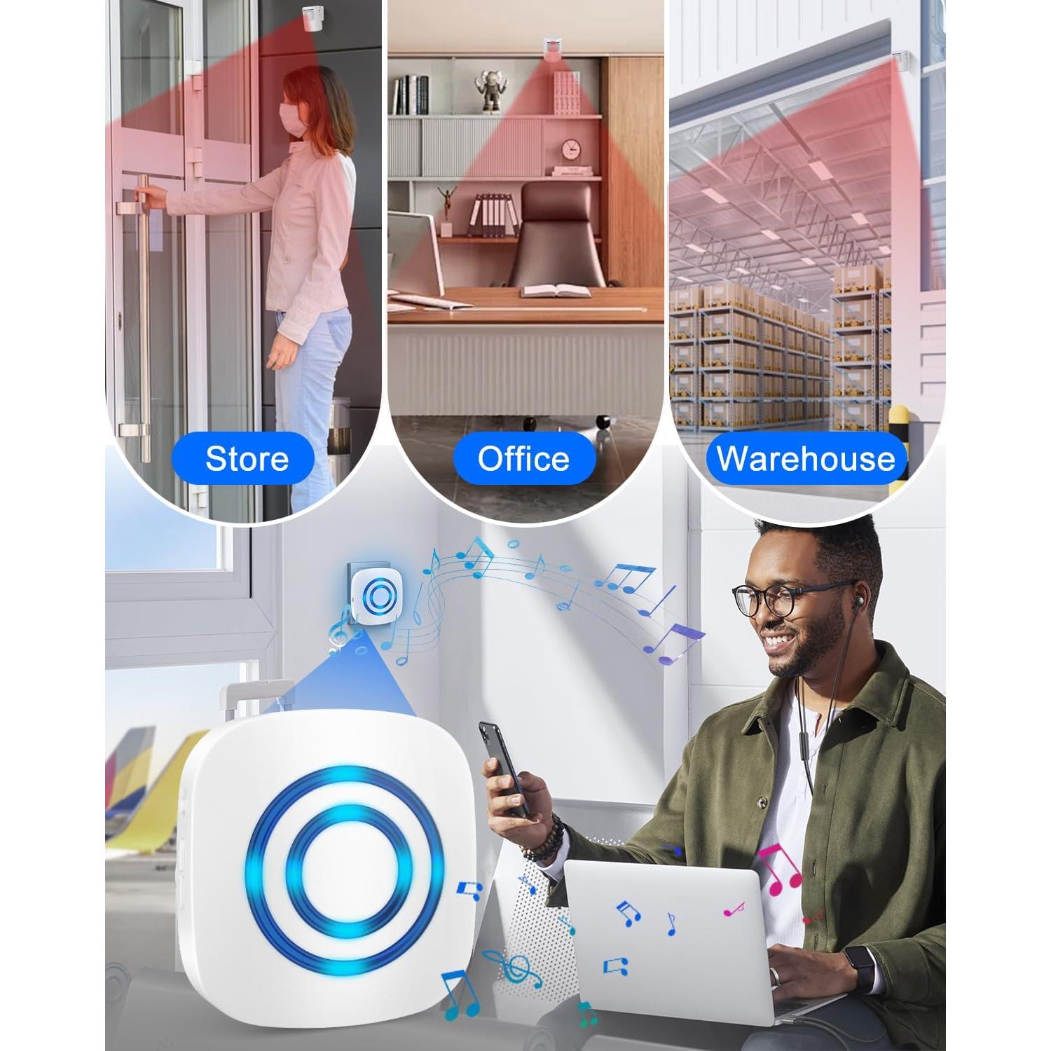 Timbre Inalámbrico Rigshru con Sensor de Movimiento 112g