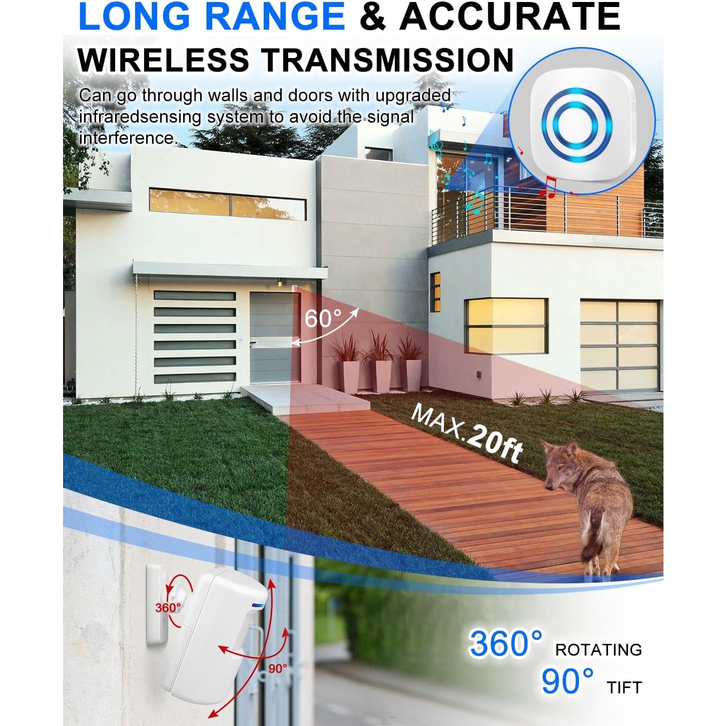 Timbre Inalámbrico Rigshru con Sensor de Movimiento 112g