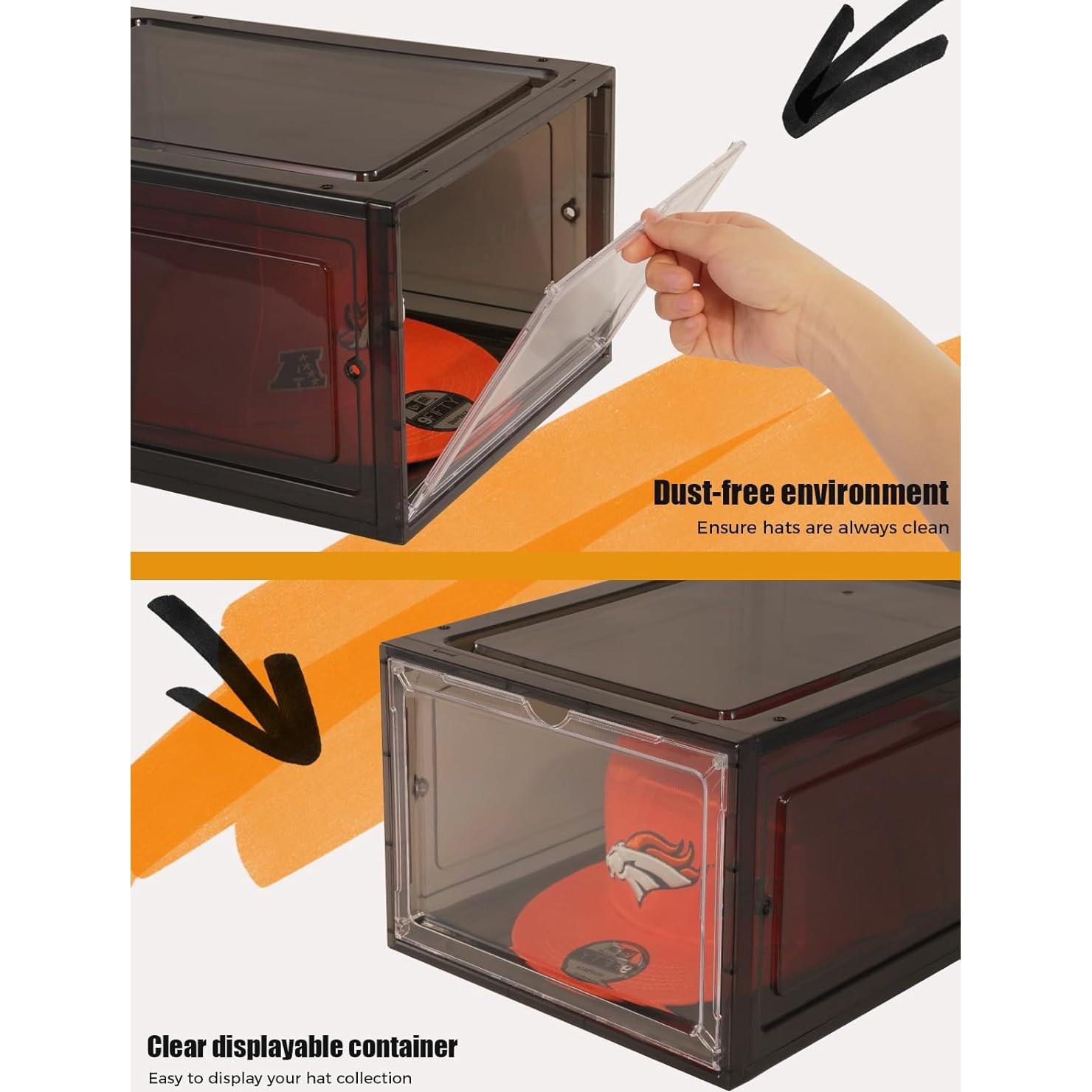 Caja Organizadora de Sombreros SCAVATA 6 Paquetes Apilables