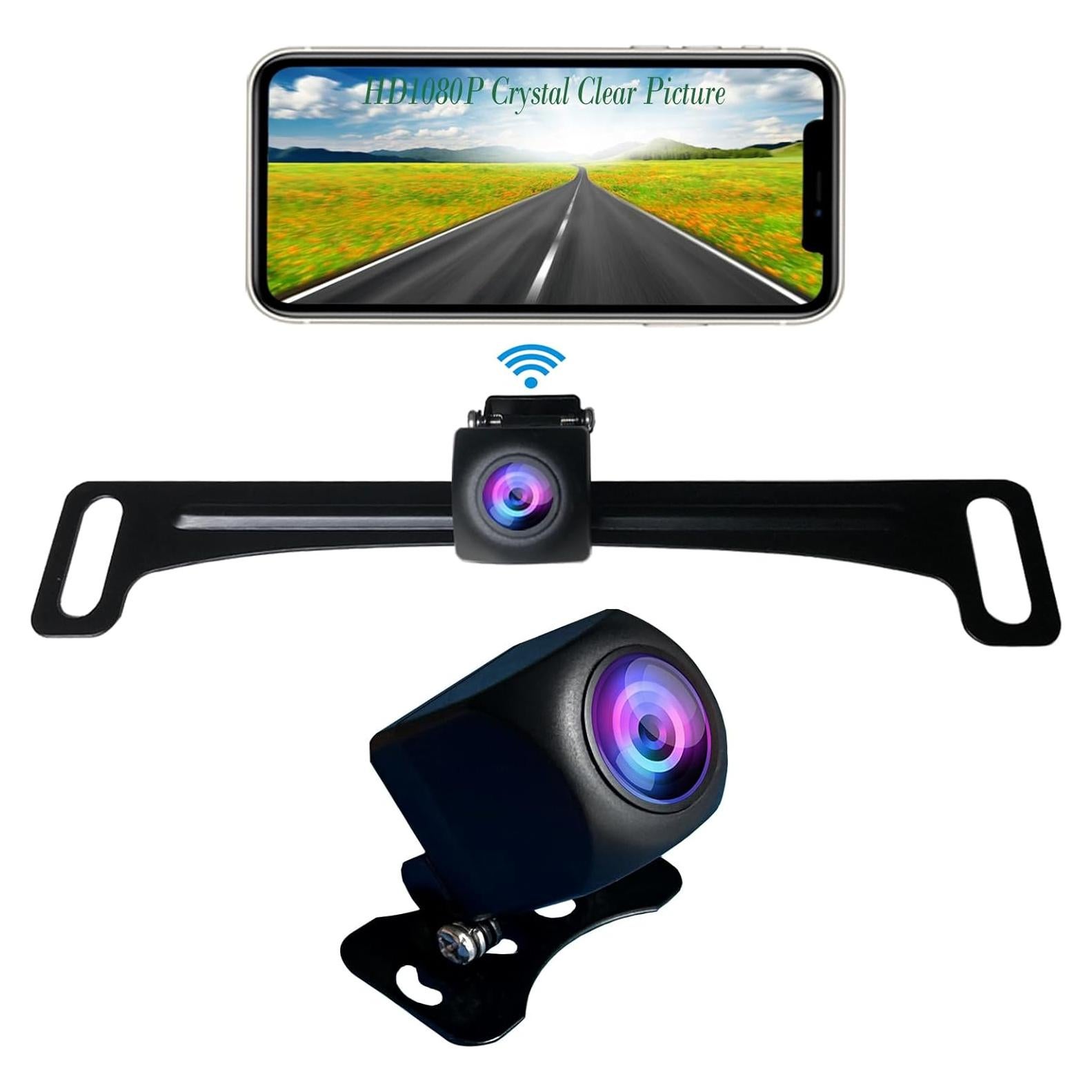 Cámara de Respaldo WiFi HMSp 1080P Impermeable para Vehículos