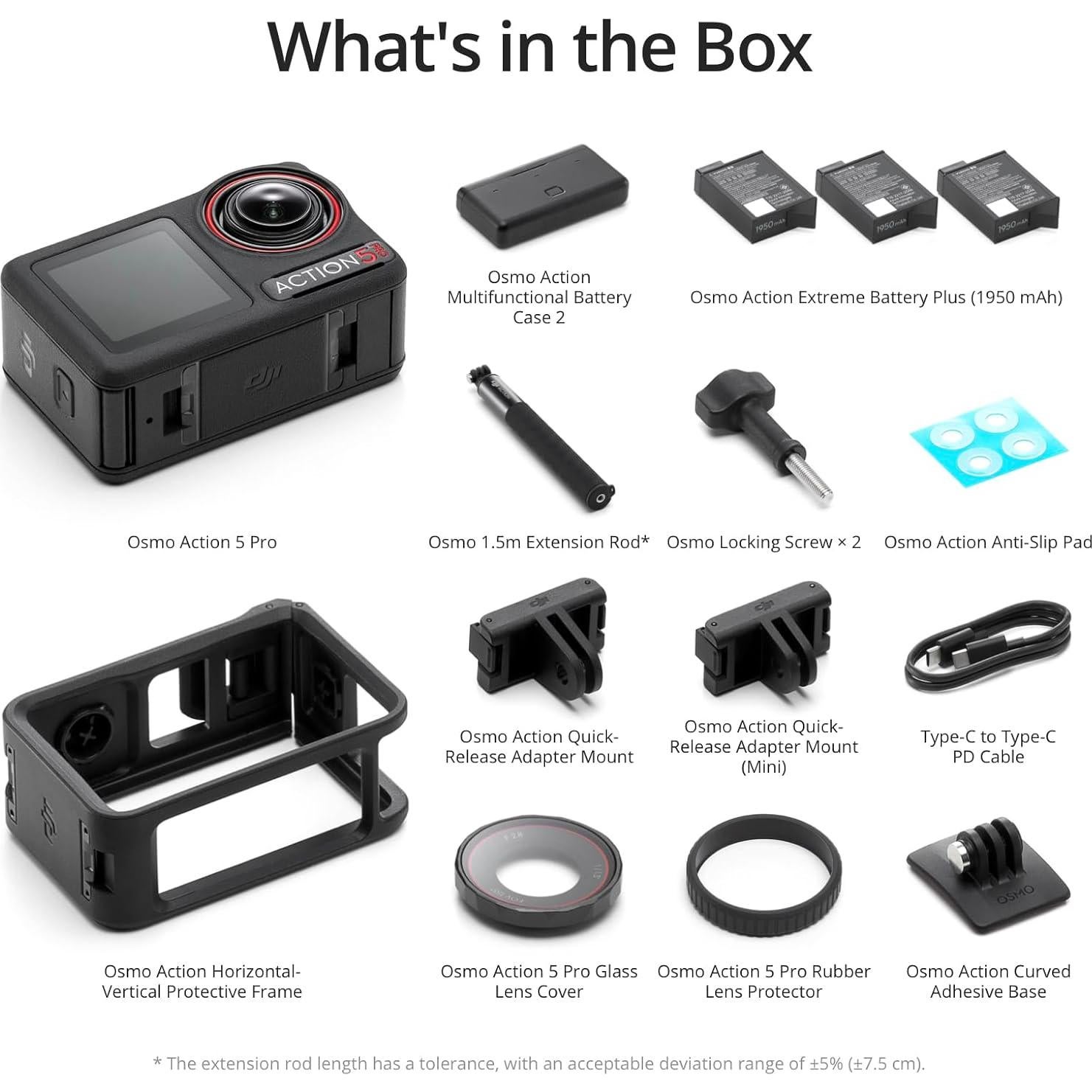 Cámara de Acción DJI Osmo Action 5 Pro Combo Aventura 4K