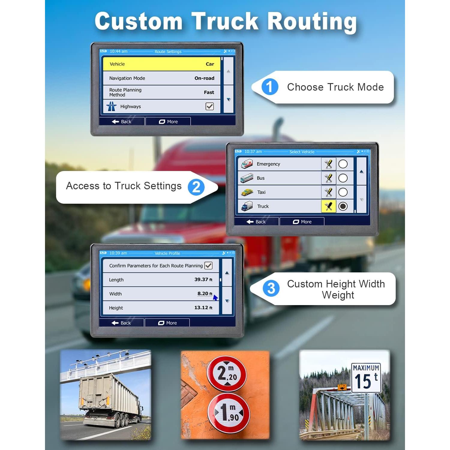 Navegador GPS OHREX N700 7" para Camiones y RV con Mapas 2025