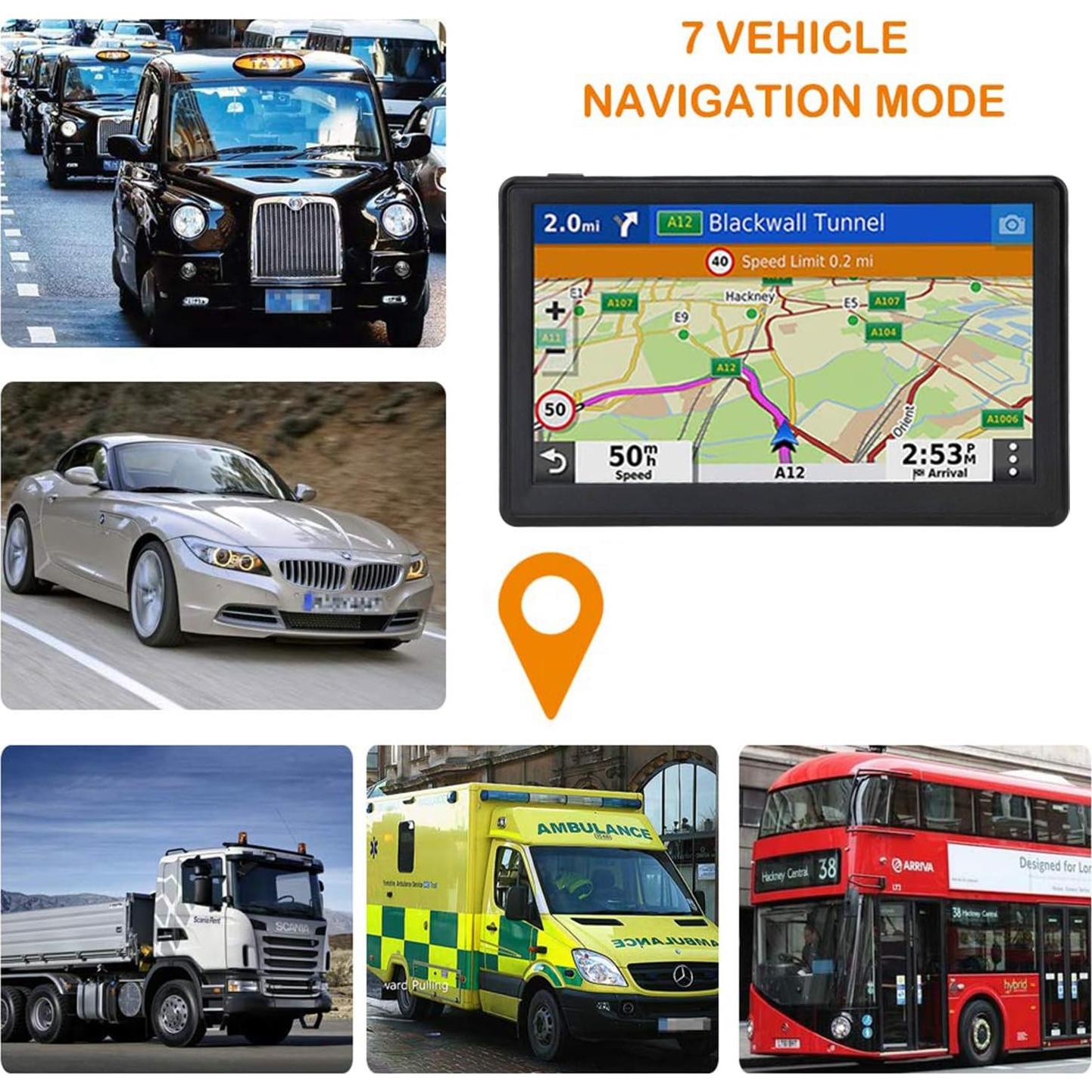 Navegador GPS OHREX N700 7" para Camiones y RV con Mapas 2025