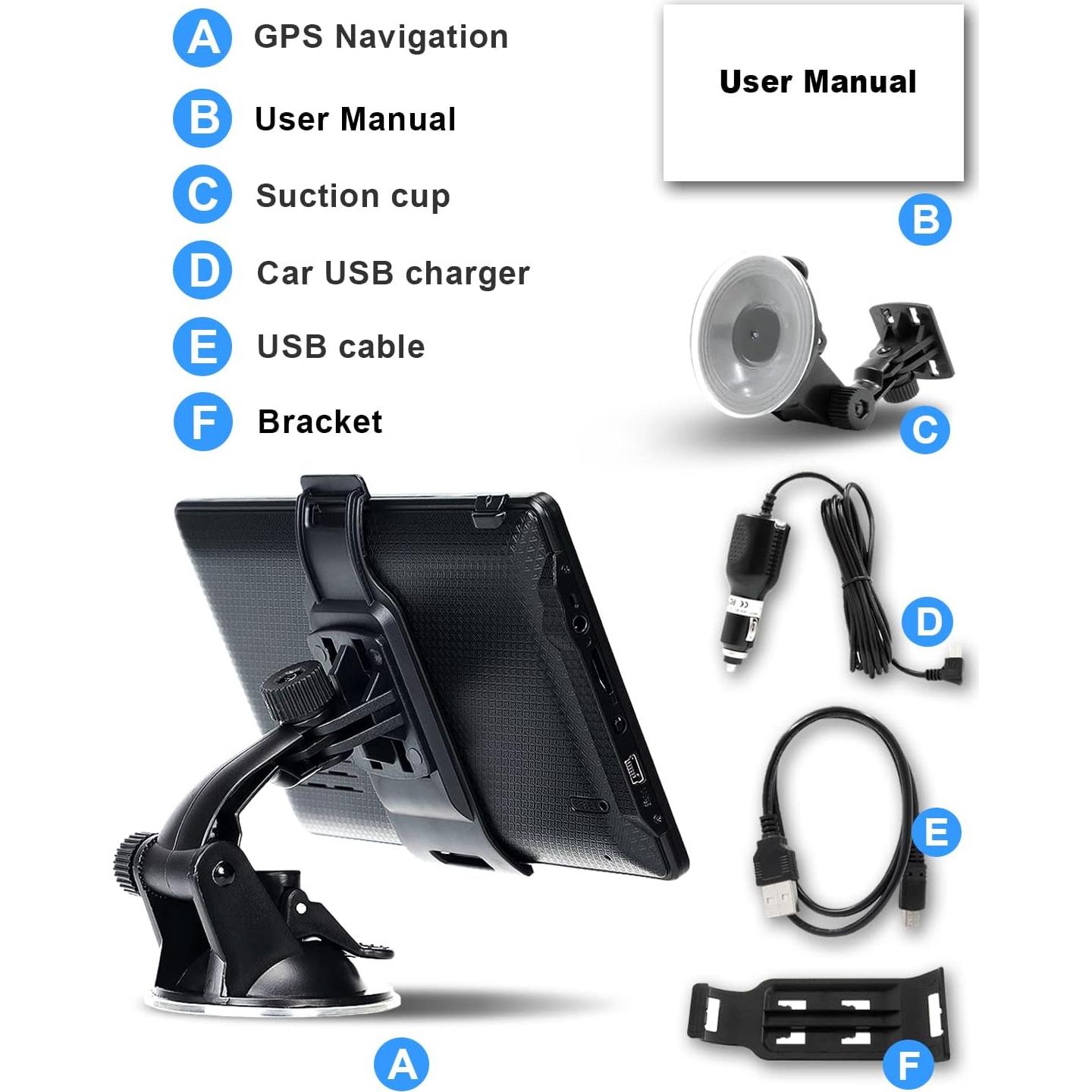 Navegador GPS OHREX N700 7" para Camiones y RV con Mapas 2025