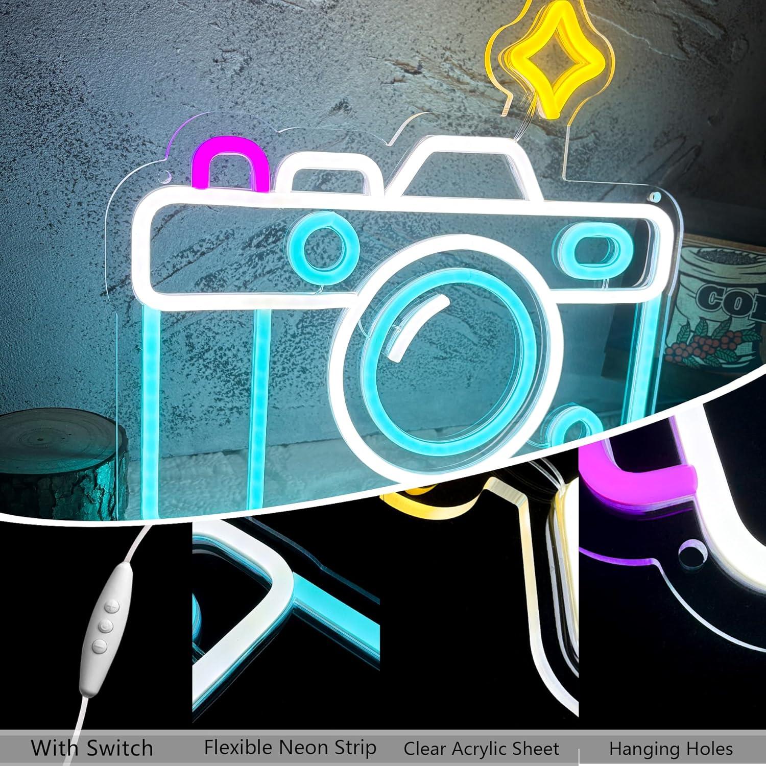 Luz de Neón LED Dimmable Cámara Manimo 33.8x30.9 cm