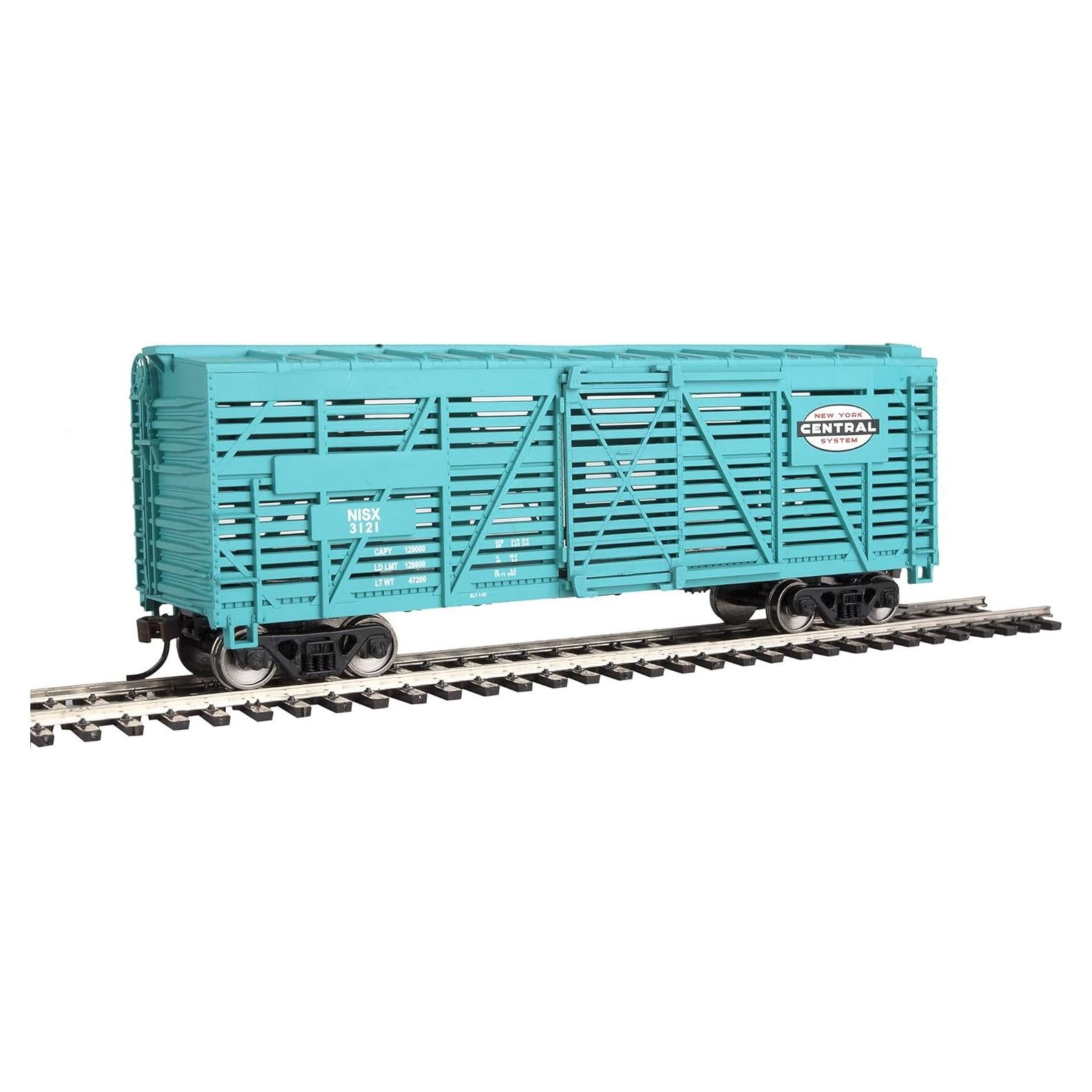 Vagón de Ganado Walthers HO Nueva York Central 40' Verde Jade