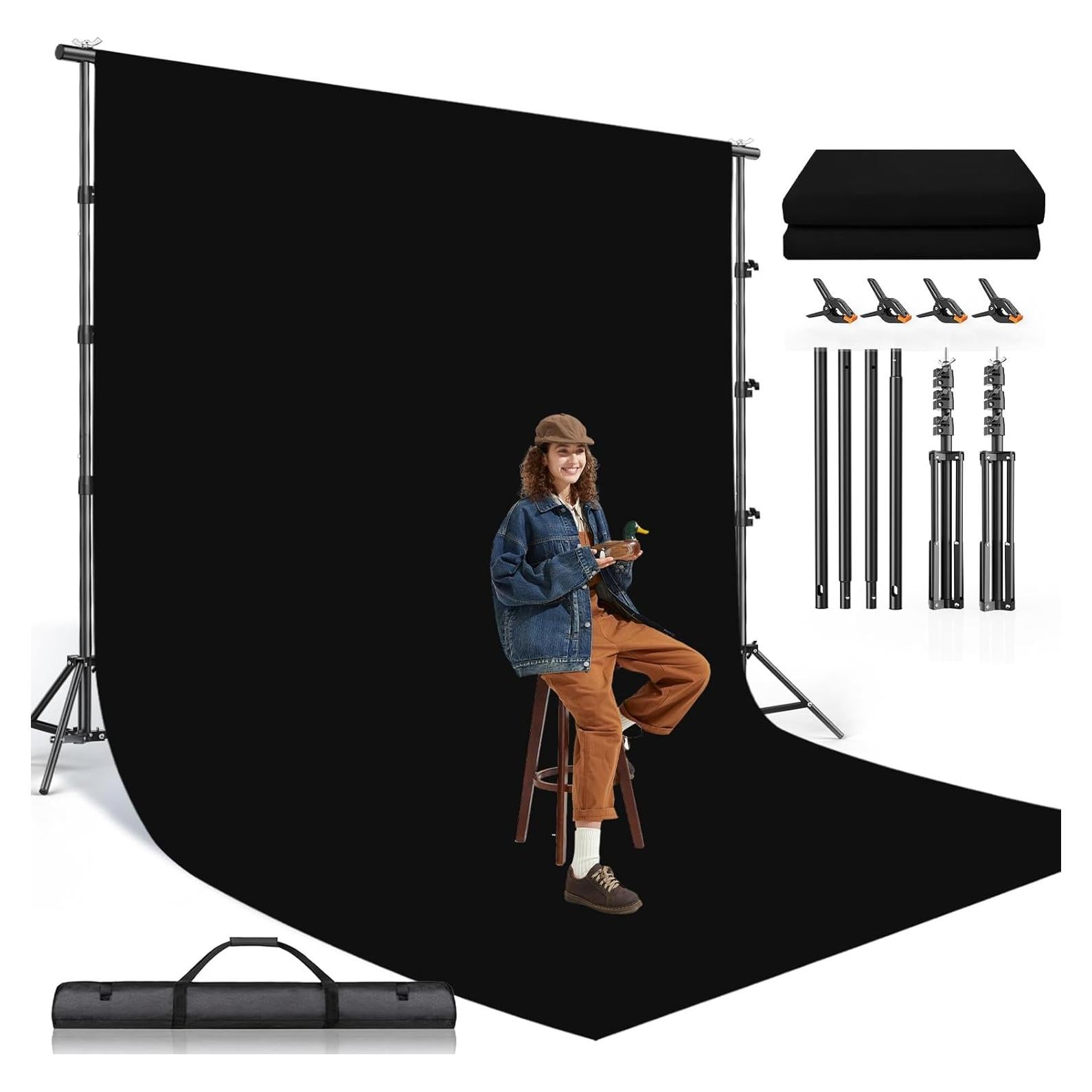 Kit de Soporte de Fondo Fotográfico BEIYANG 2.6-2.6m Ajustable