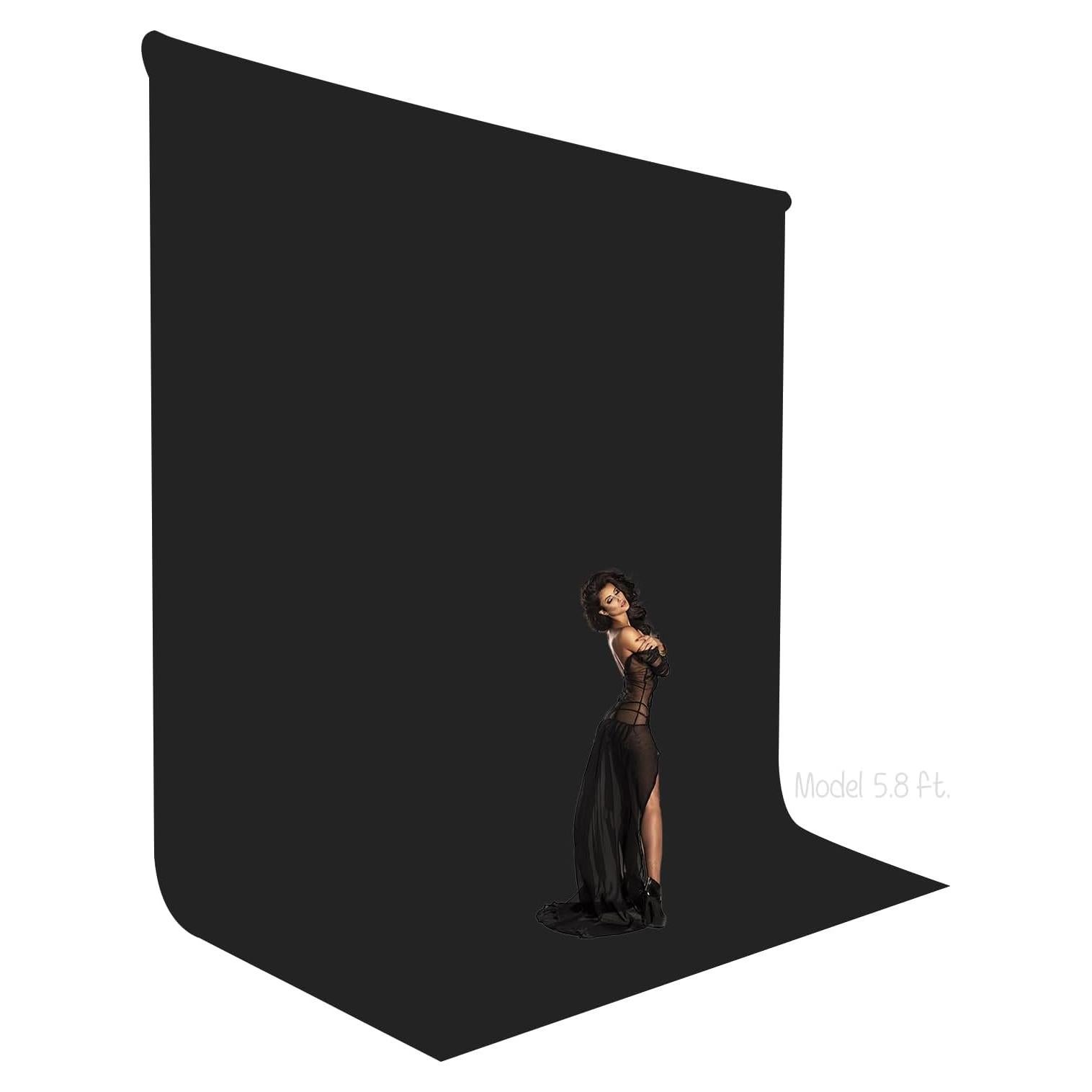 Fondo Fotográfico Negro LimoStudio 2.74 x 3.96 m AGG3448